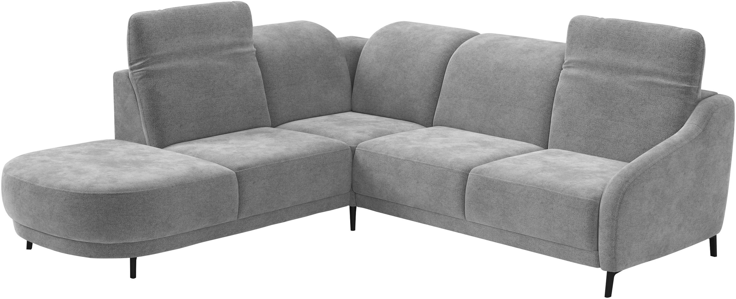sit&more Ecksofa »Blues L-Form«, wahlweise mit Klapptisch und USB
