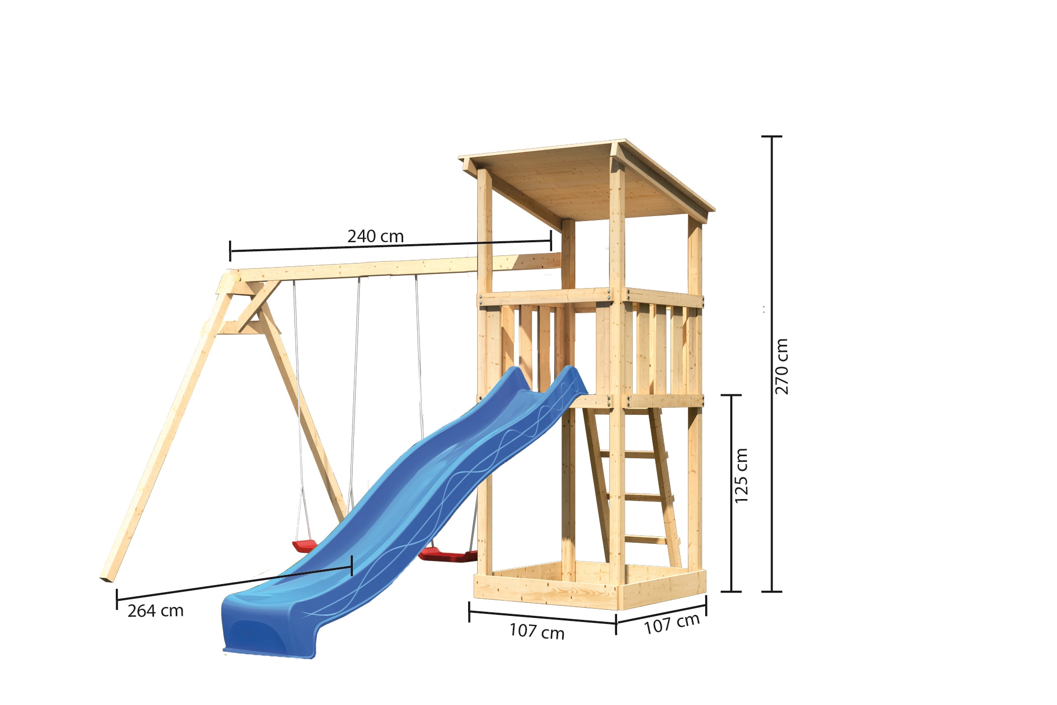 KONIFERA Spielturm »Anna«, BxTxH: 347x264x270 cm