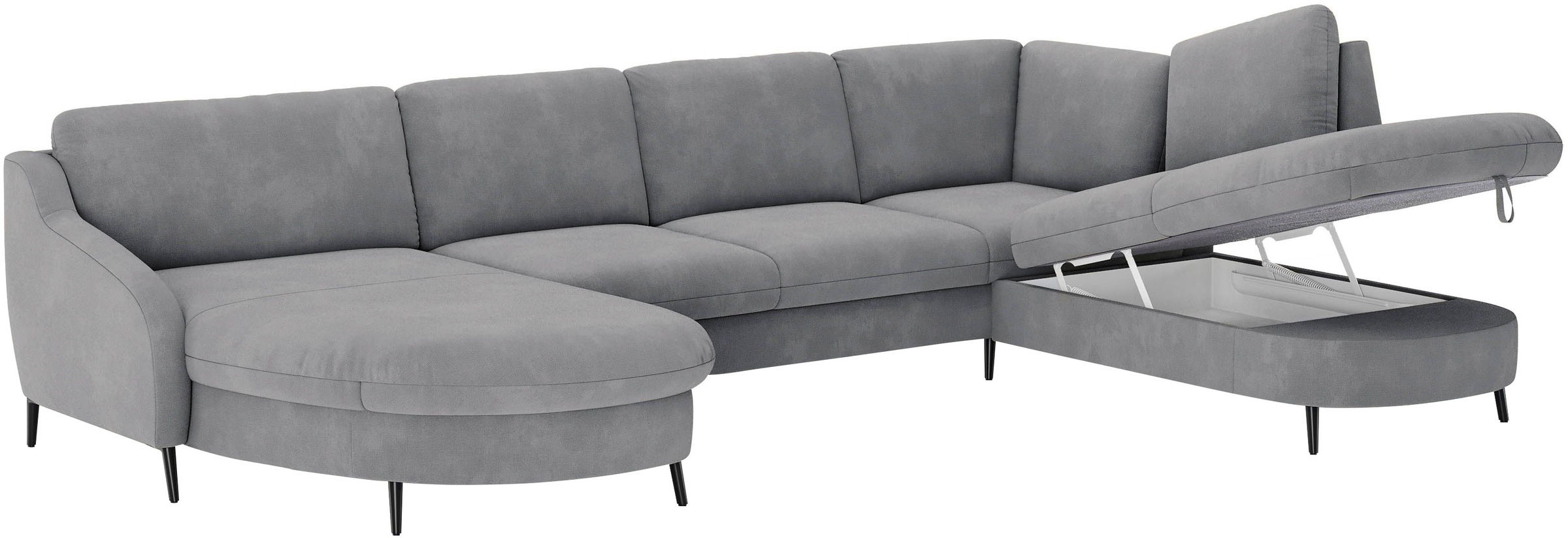 sit&more Wohnlandschaft »Soul U-Form«, wahlweise mit Bett und Bettkasten