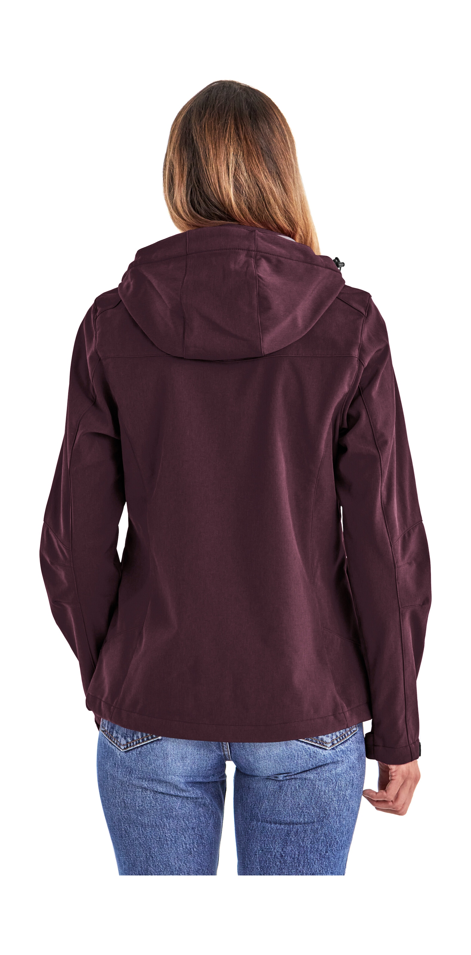 Killtec Softshelljacke »Damen Softshelljacke«, Wasserabweisende, winddichte Softshelljacke mit abnehmbarer Kapuze