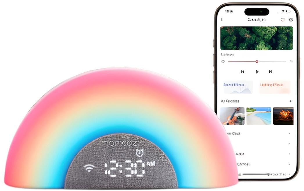 Momcozy Spieluhr »DreamSync Rainbow Noise Machine«