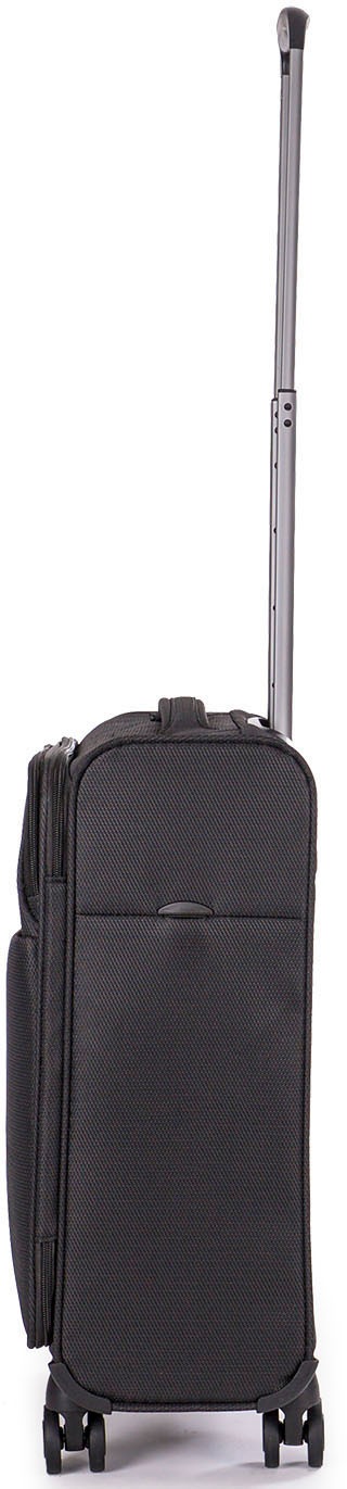 Stratic Weichgepäck-Trolley »Stratic Light + S, black«, 4 Rollen, Handgepäck Reisekoffer Reisegepäck TSA-Zahlenschloss