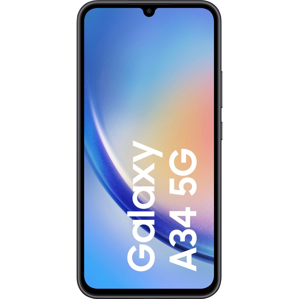 Samsung Smartphone »Galaxy A34 5G 256GB«, schwarz, 16,65 cm/6,6 Zoll, 256 GB Speicherplatz, 48 MP Kamera