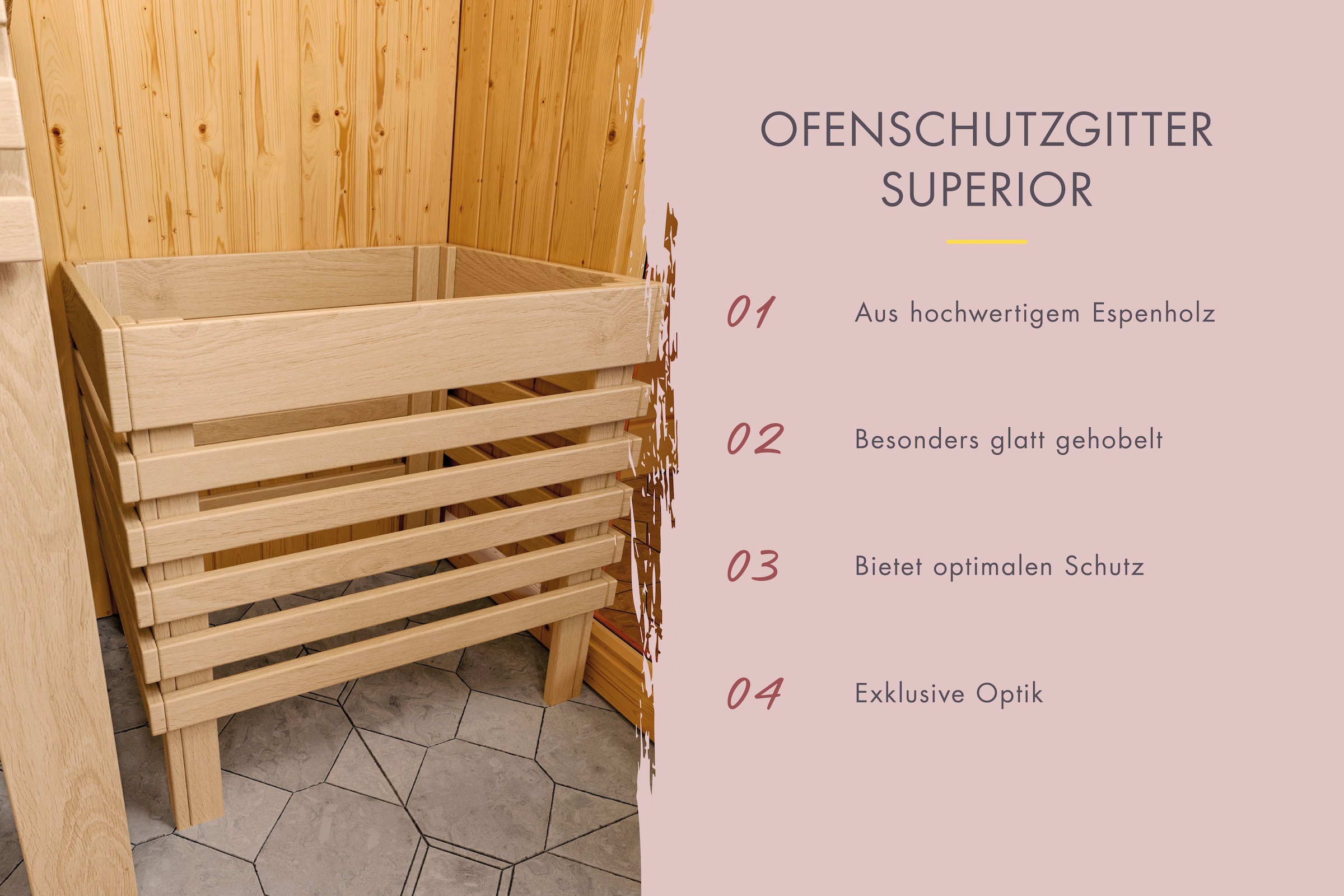 Karibu Sauna »Menja«, ohne Ofen