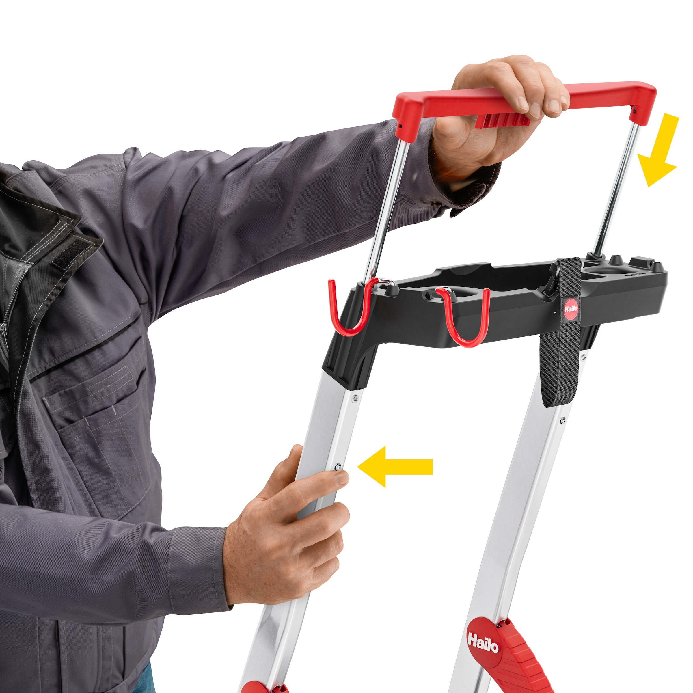 Hailo Stehleiter »L100 TopLine« Alu-Sicherheits-Stehleiter  7 Stufen