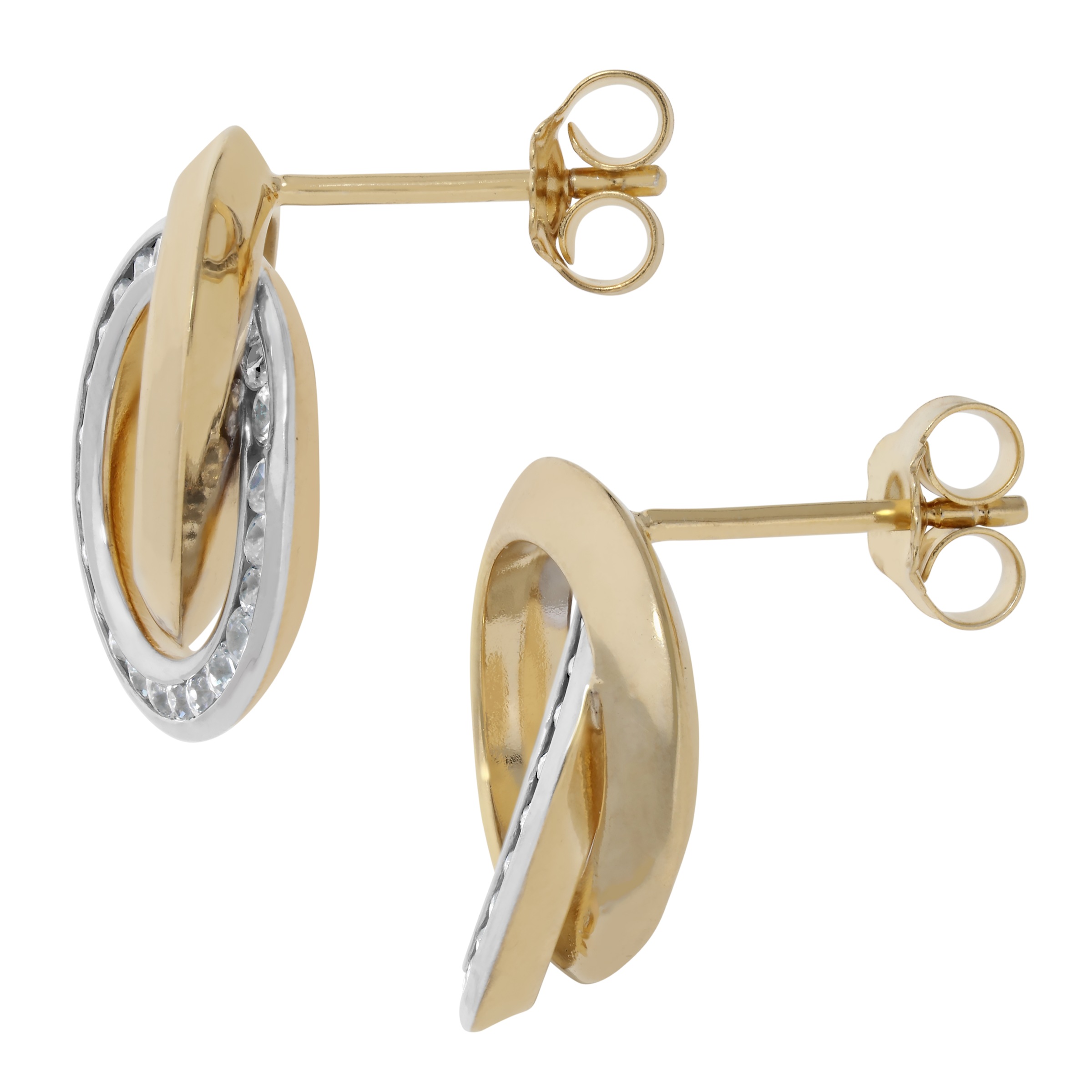 Firetti Paar Ohrstecker »Schmuck Geschenk Silber 925 Ohrschmuck Ohrringe Kreis rund« mit Zirkonia (synth.)