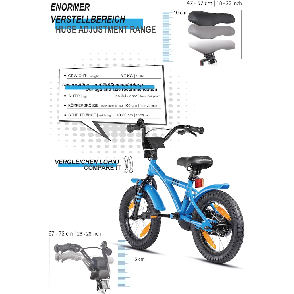 PROMETHEUS BICYCLES Kinderfahrrad »Hawk«, 1 Gang