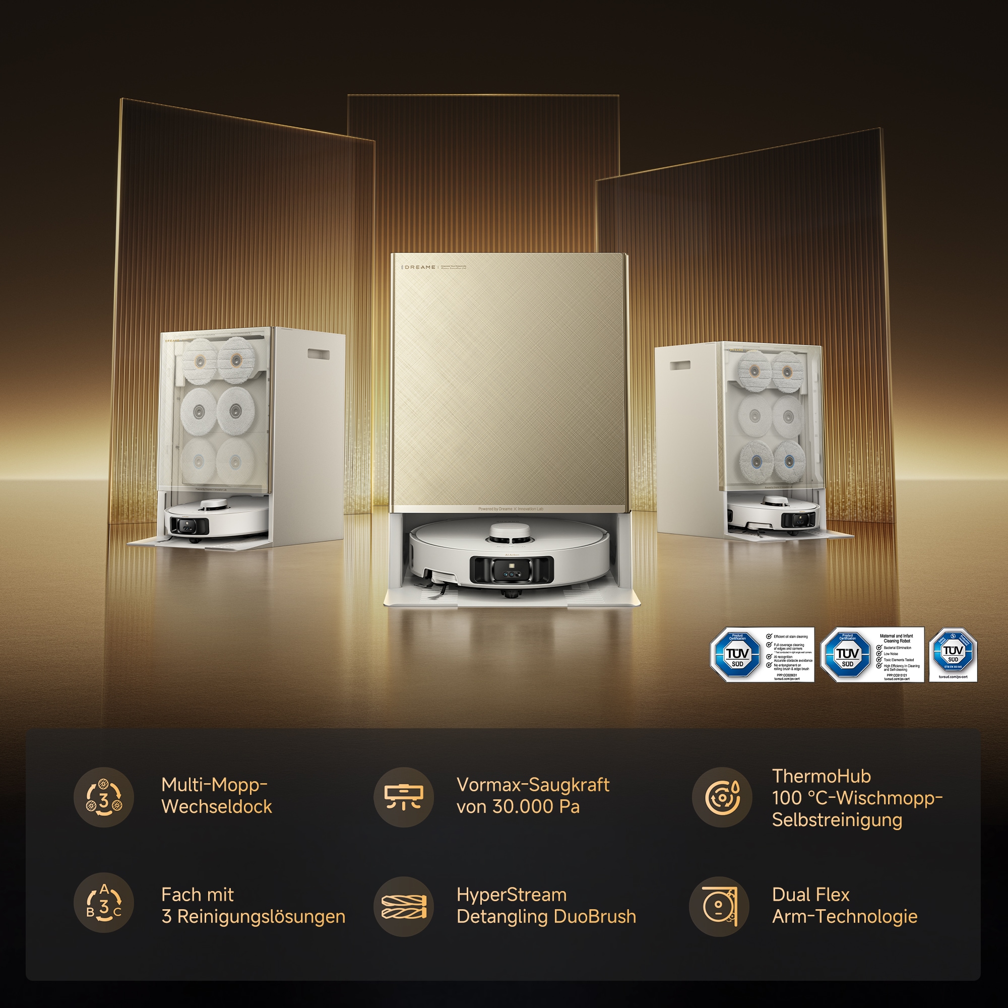 Dreame Saugroboter »Matrix10 Pro« Basisstation, App-Steuerung