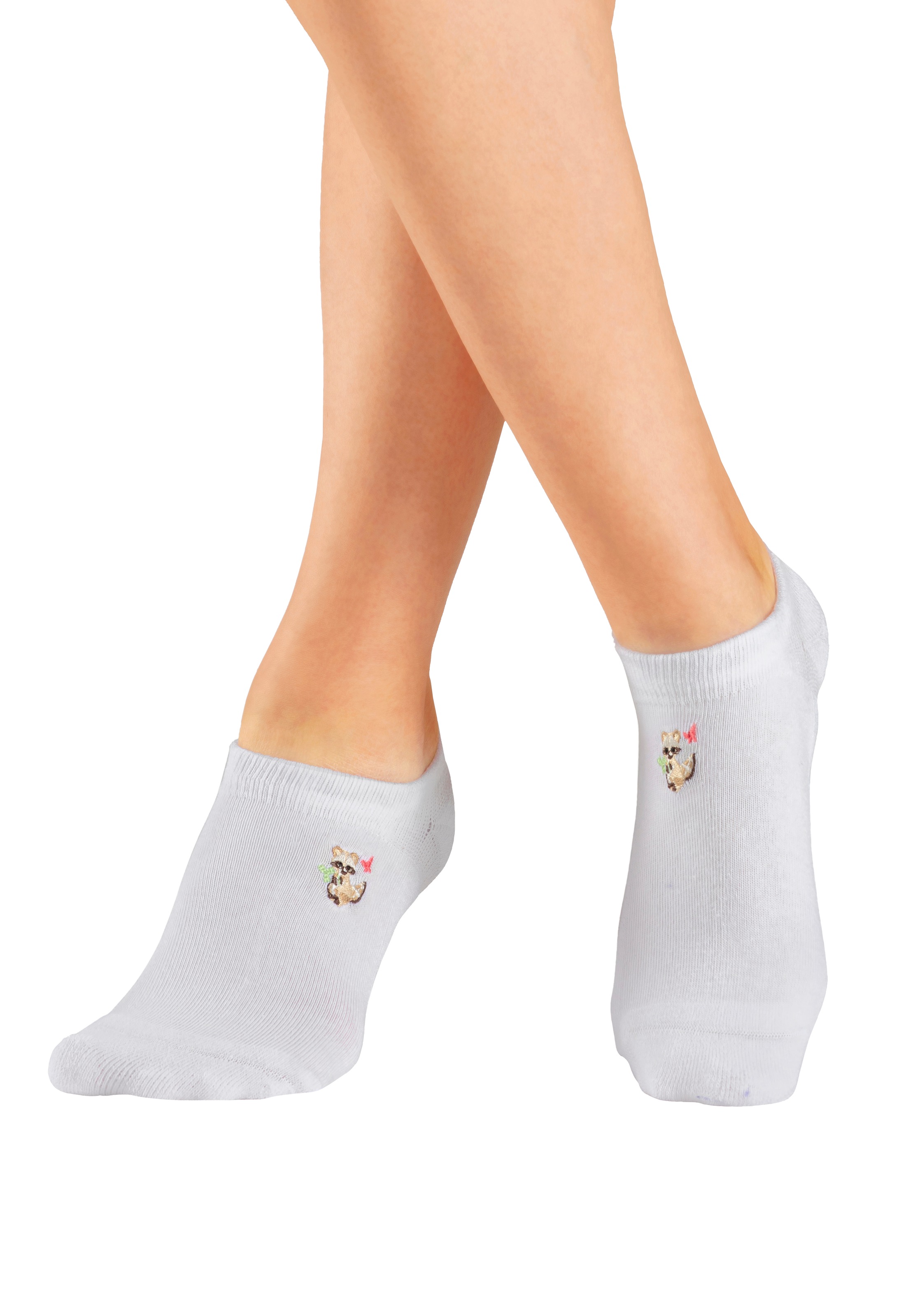 H.I.S Sneakersocken Packung, 5 Paar tlg. mit kleiner Stickerei