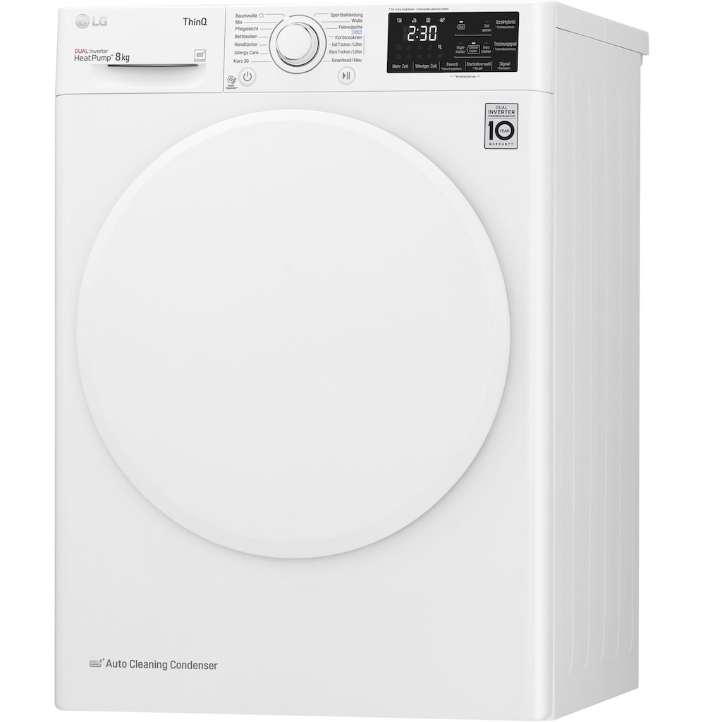 LG Wärmepumpentrockner »RT8DIHP«, 8 kg, Super leiser und langlebiger Kompressor