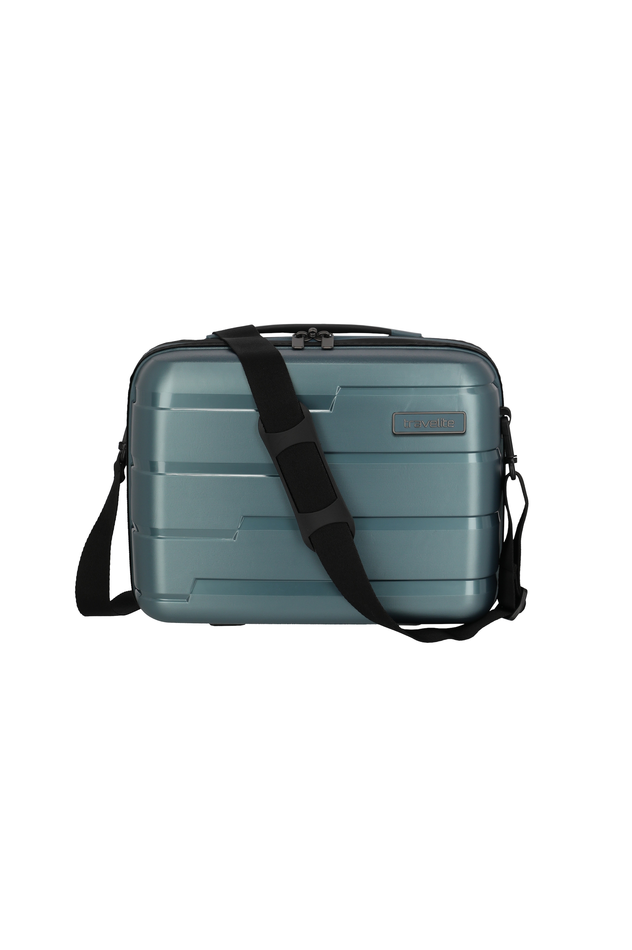 travelite Beautycase »AIR BASE Kosmetikkoffer Hartschale« mit TSA-Schloss und Aufsteckfunktion – robust und leicht