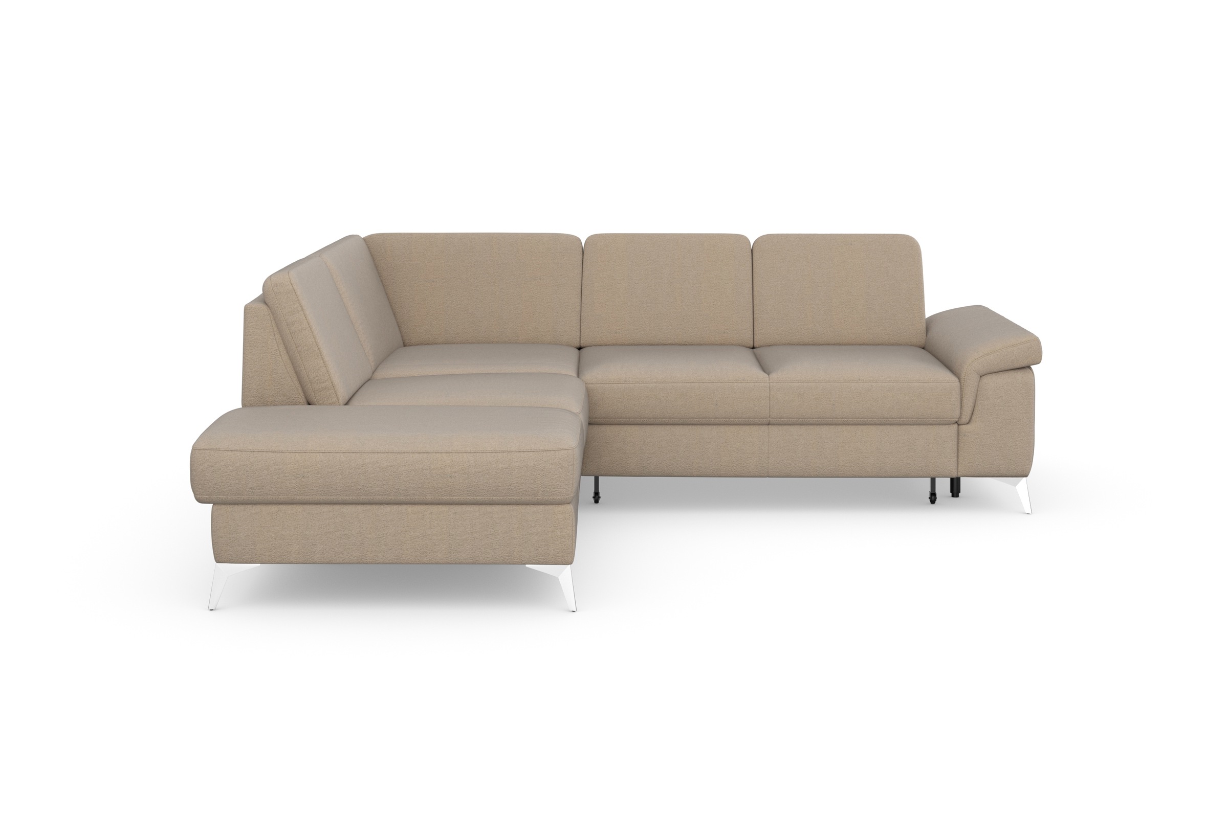 sit&more Ecksofa »Padua L-Form«, inklusive Sitztiefenverstellung, Armteilfunktion und Federkern