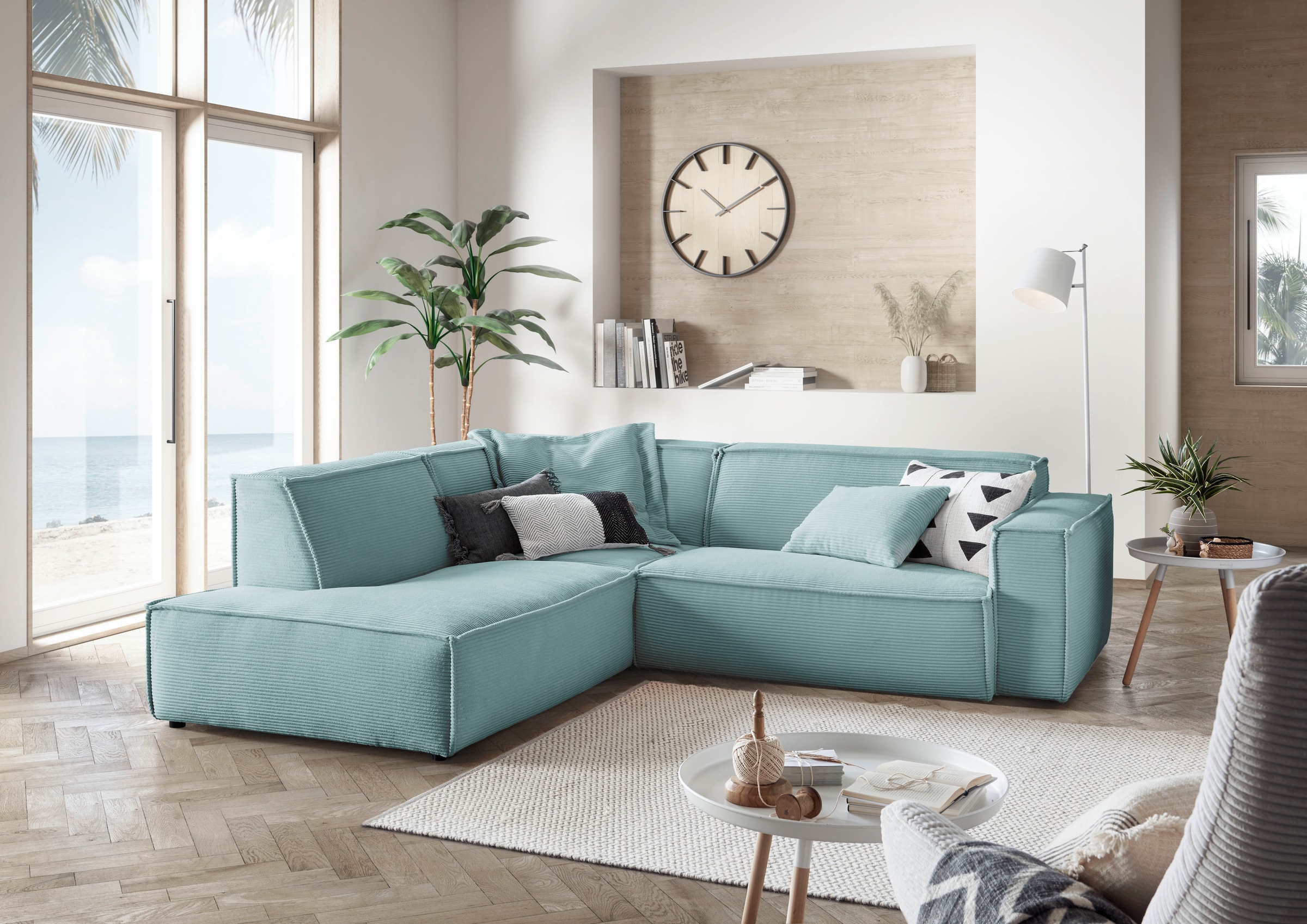3C Candy Ecksofa »Matteo in elegant, kubischer Formensprache, bequem, L-For günstig online kaufen