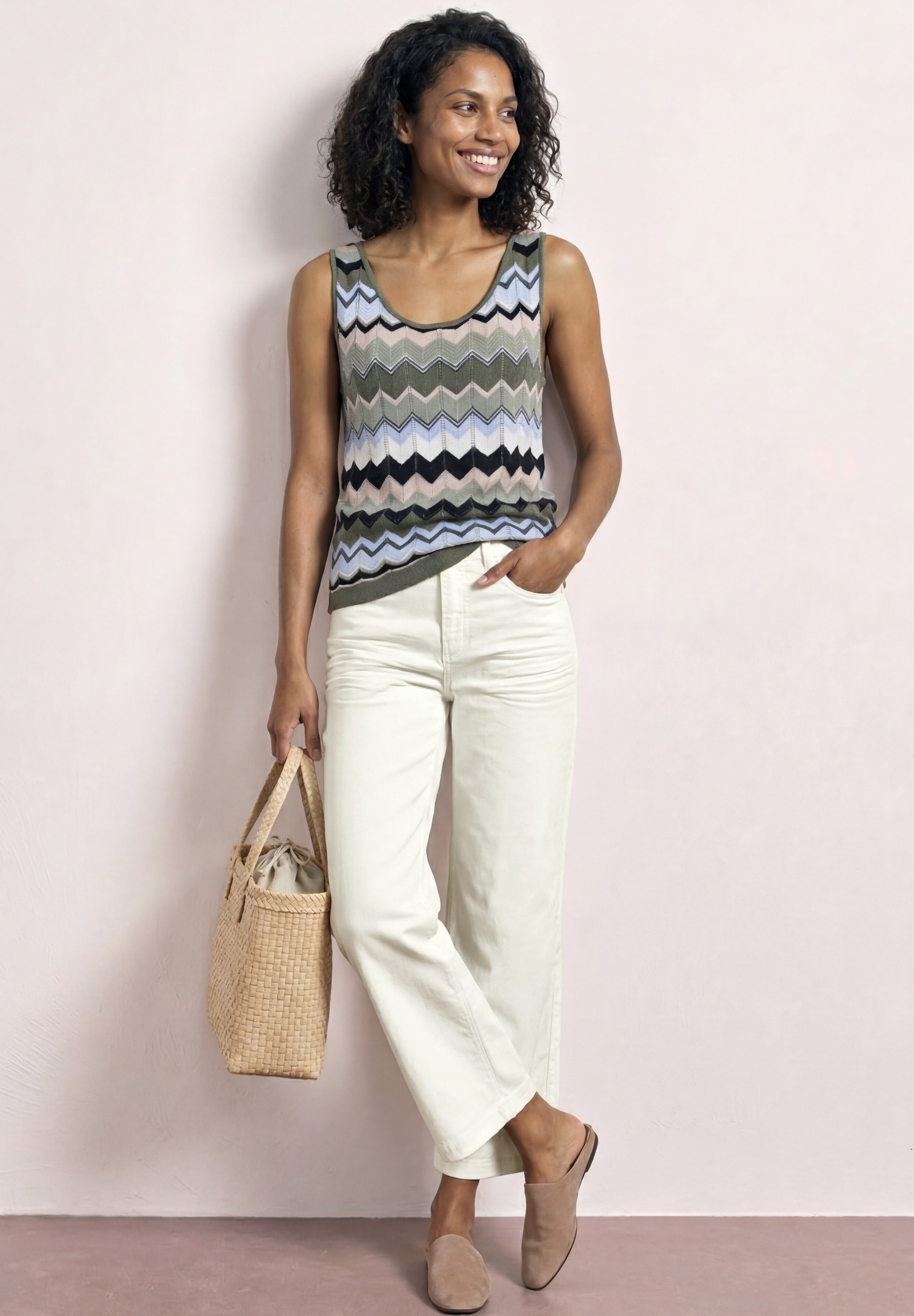 STREET ONE Loose-fit-Jeans »Style Emee« mit weitem Bein