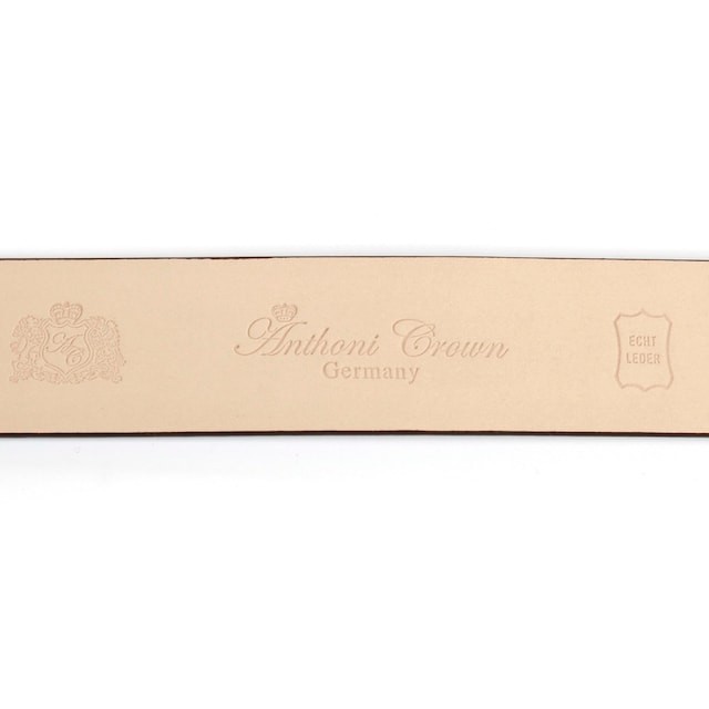 Anthoni Crown Ledergürtel, mit Hartglas-Schließe, Individuell kürzbar-Gürtel  nach Maß online kaufen