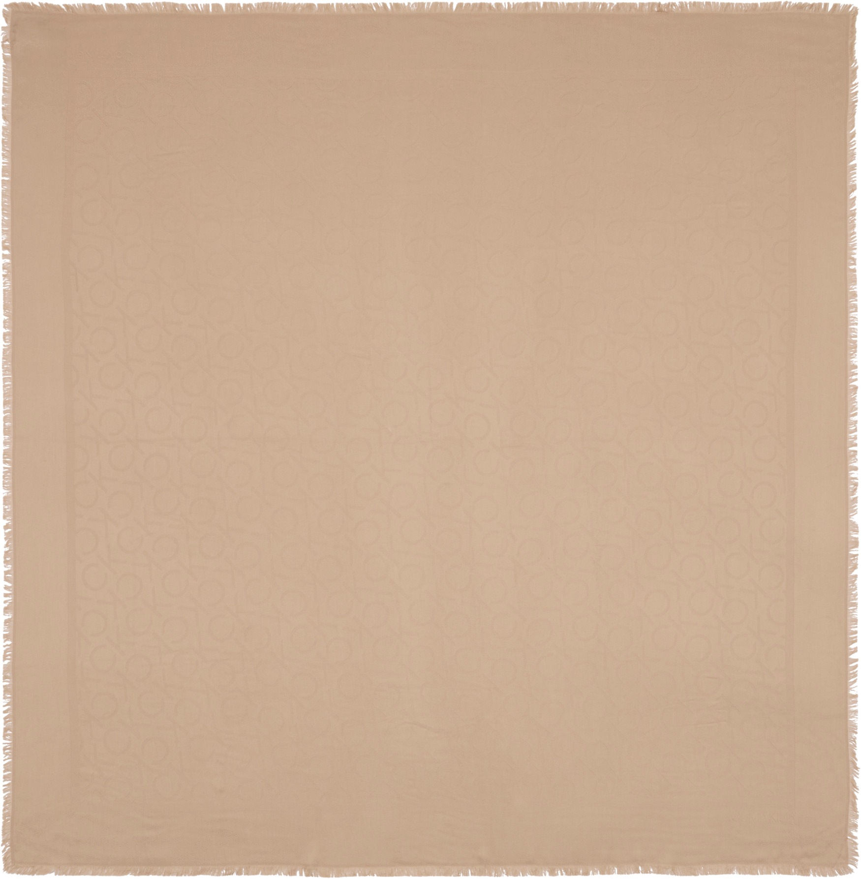 Calvin Klein Schal »SHINY JACQUARD MONOGRAM SQUARE«, mit Logo-Jacquardmuster
