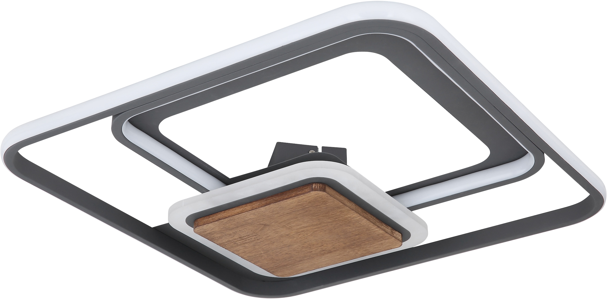 GLOBO LIGHTING LED Deckenleuchte »NIRRA« LED-Modul Warmweiß Deckenlampe/Wohnzimmer/Schlafzimmer/modern