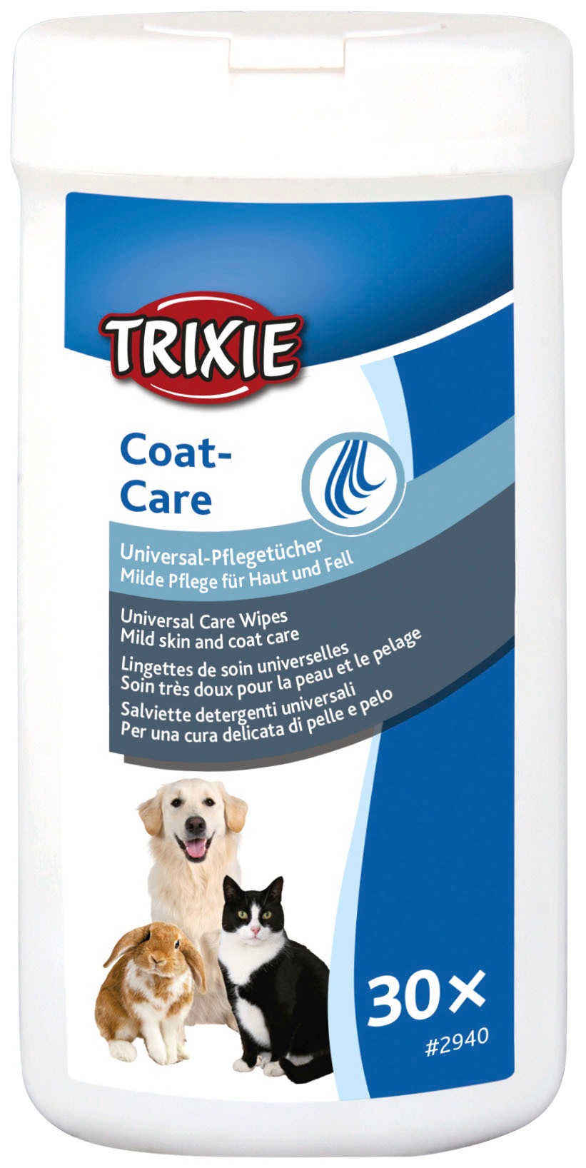 2. Bild von TRIXIE Fellpflegehandschuh, inklusive Universal-Pflegetücher
