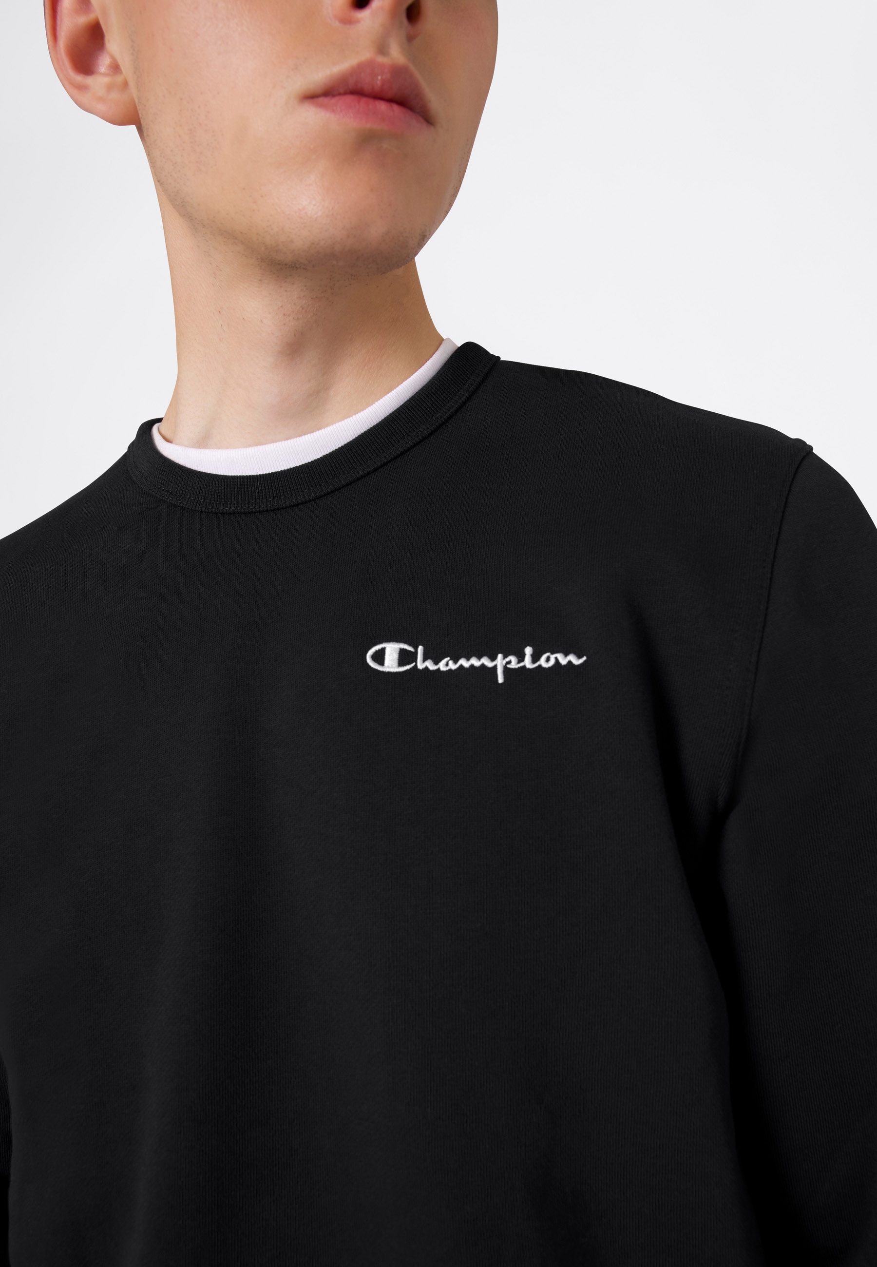 Champion Sweatshirt »ICONS CONTRAST Fleece Crewneck Sweatshirt«, mit Crewneck-Ausschnitt, aus Baumwolle und Polyester
