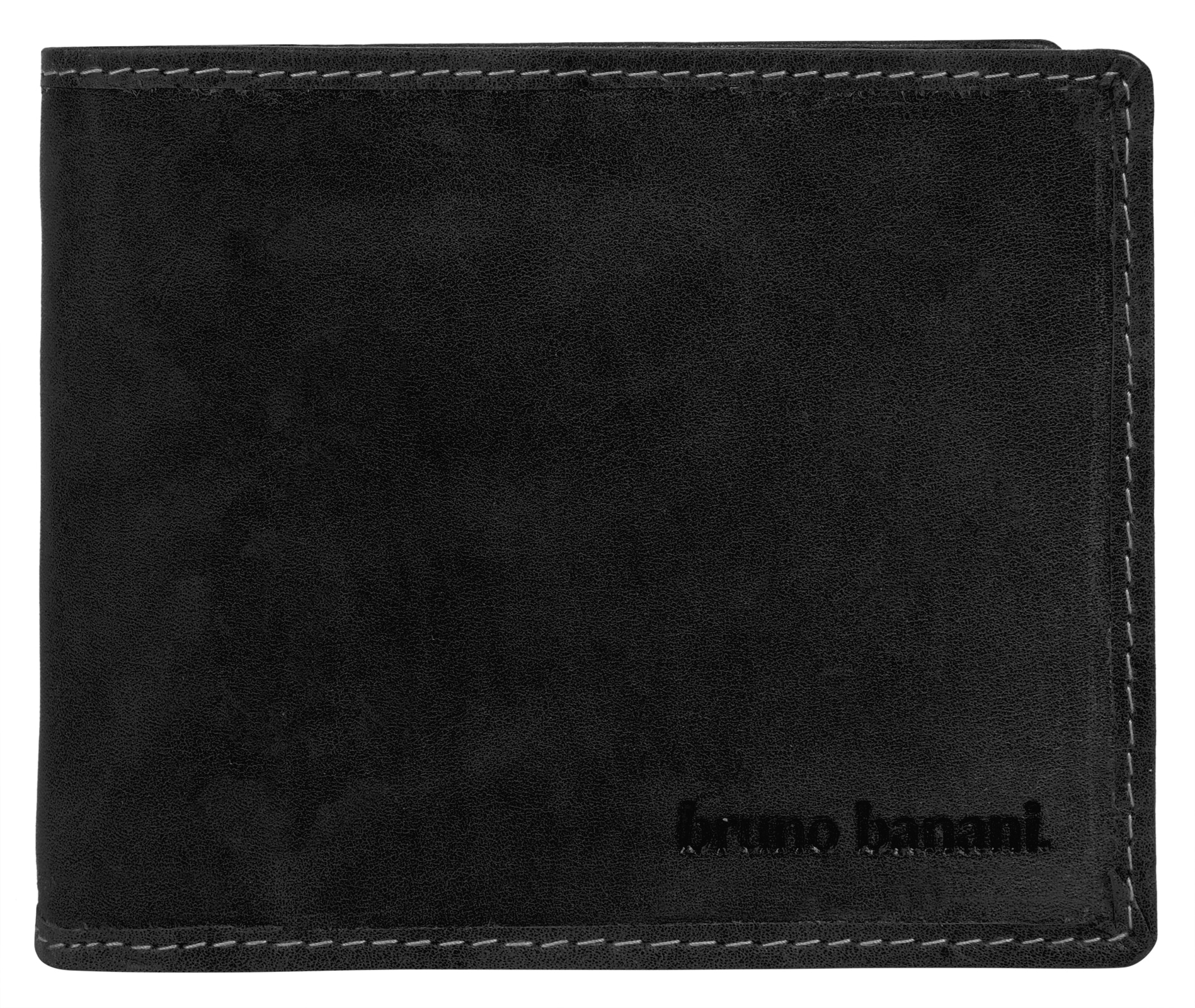 BRUNO BANANI Geldbörse echt Leder schwarz