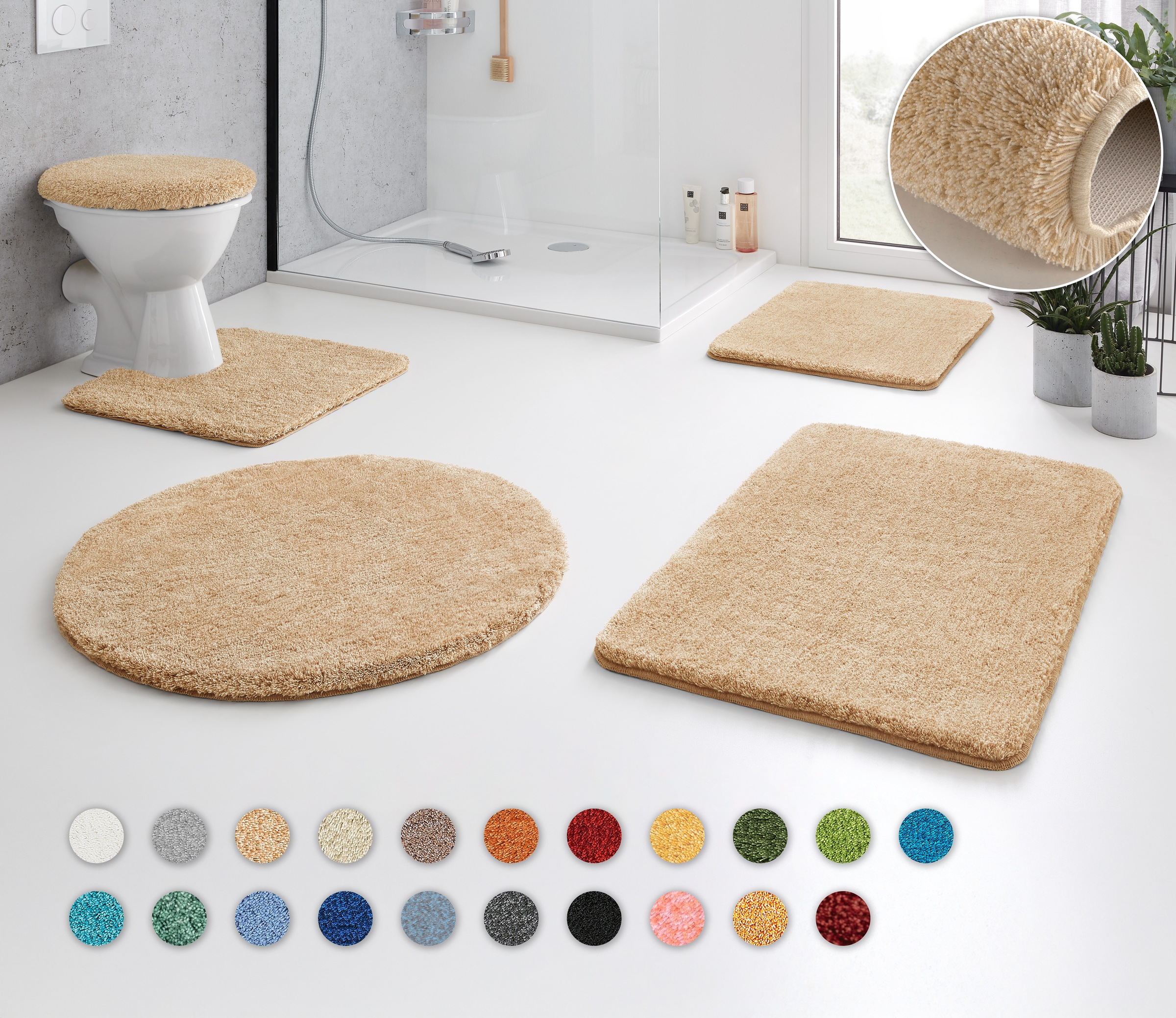 Kleine Wolke Badematte »RELAX« Höhe 30 mm rutschhemmend beschichtet fußbode günstig online kaufen