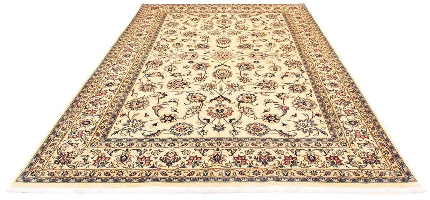 morgenland Wollteppich »Maschad Blumenmuster Beige 299 x 196 cm«, rechtecki günstig online kaufen