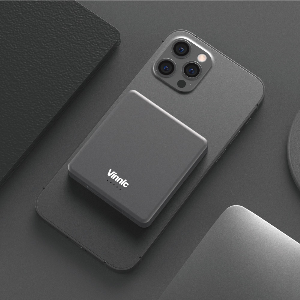Vinnic Powerbank »MANA Magnetic Wireless Powerbank 8.000mAh«, Vinnic MANA Magnetic Wireless Powerbank 8.000mAh,blue