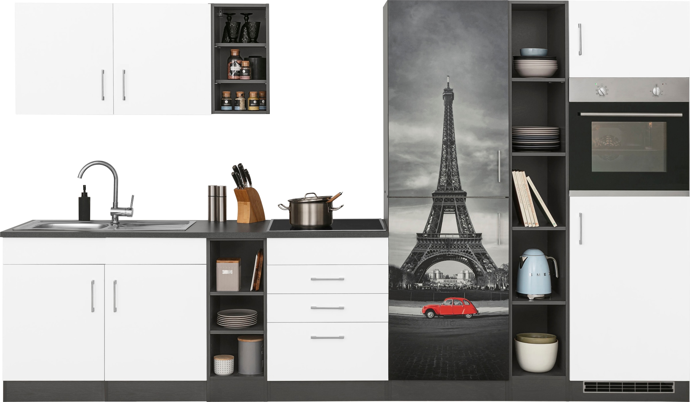 KOCHSTATION Küchenzeile »KS-Paris«, ohne E-Geräte, Breite 340 cm günstig online kaufen