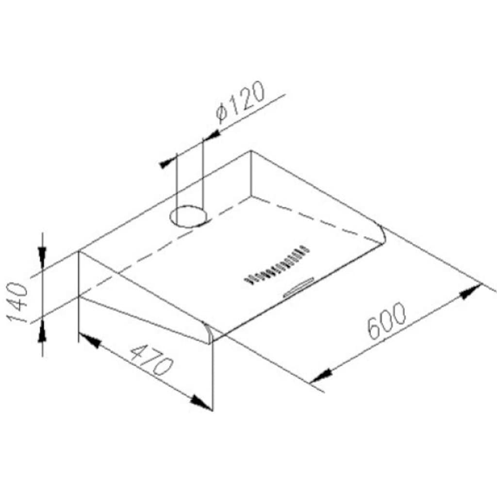 Amica Unterbauhaube »UH 17109-3 S«, LED-Beleuchtung