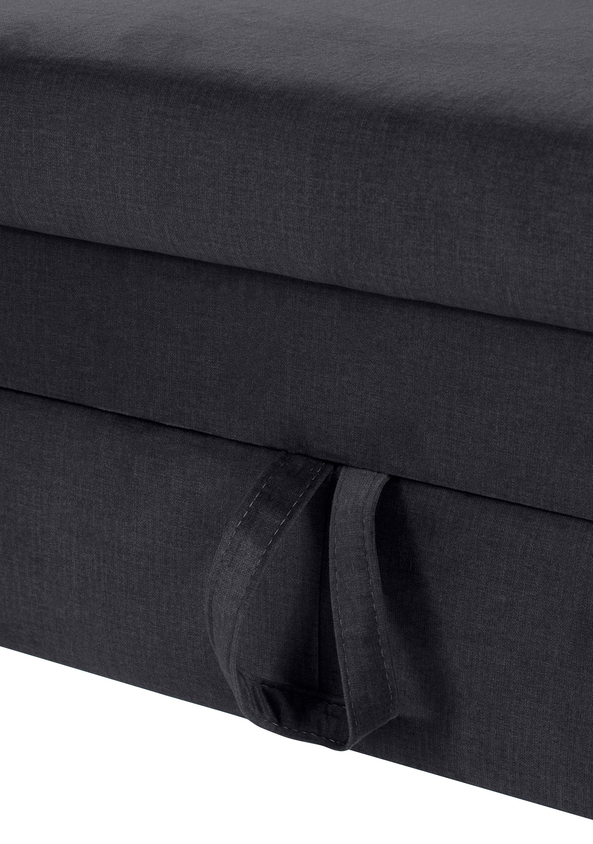 COTTA Ecksofa »Morven L-Form mit Kopfteilverstellung«, wahlweise mit Bettfunktion, Bettkasten & Wireless-Charger
