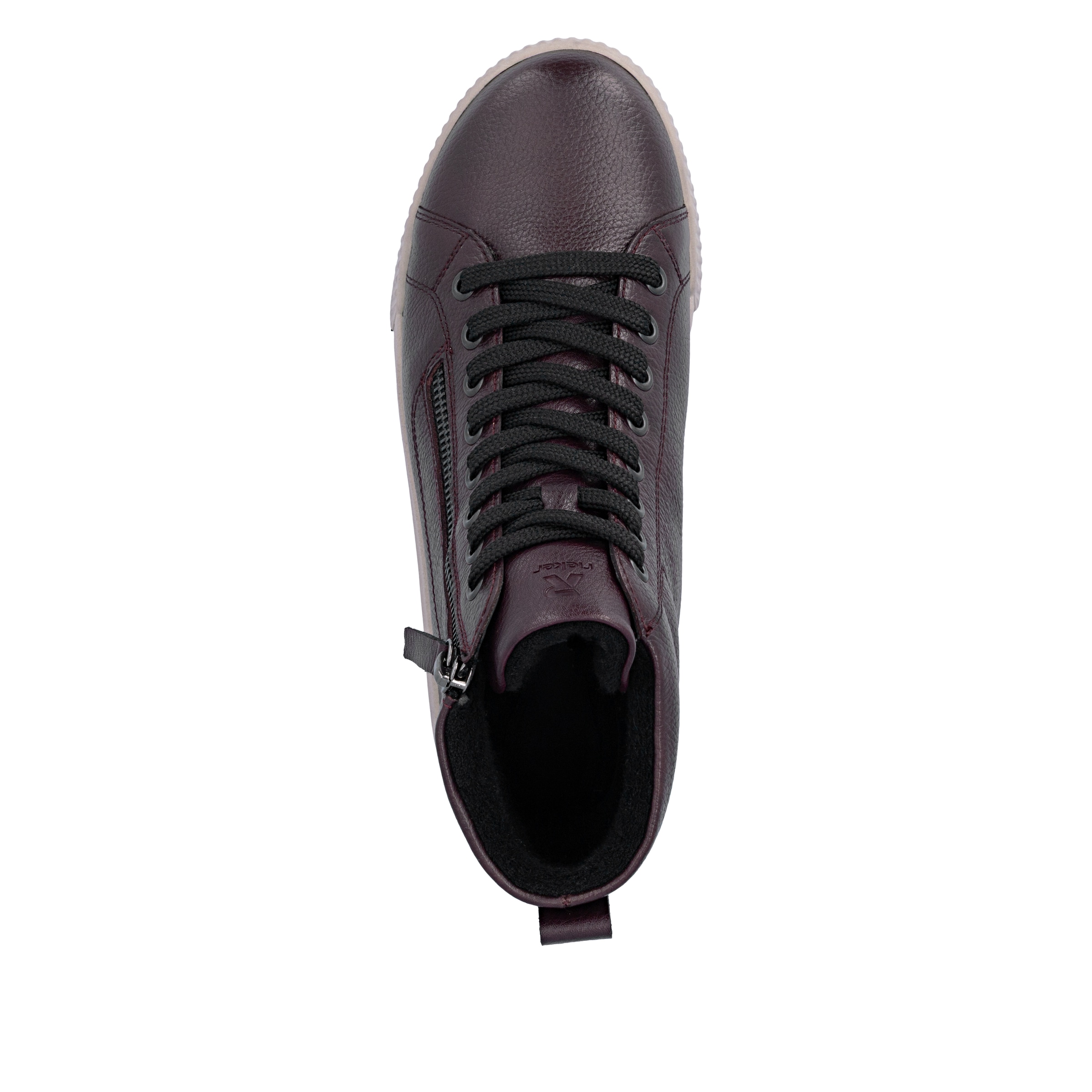 RIEKER Sport Schnürboots  Stiefelette, High Top Sneaker, Freizeitboots mit Reißverschluss