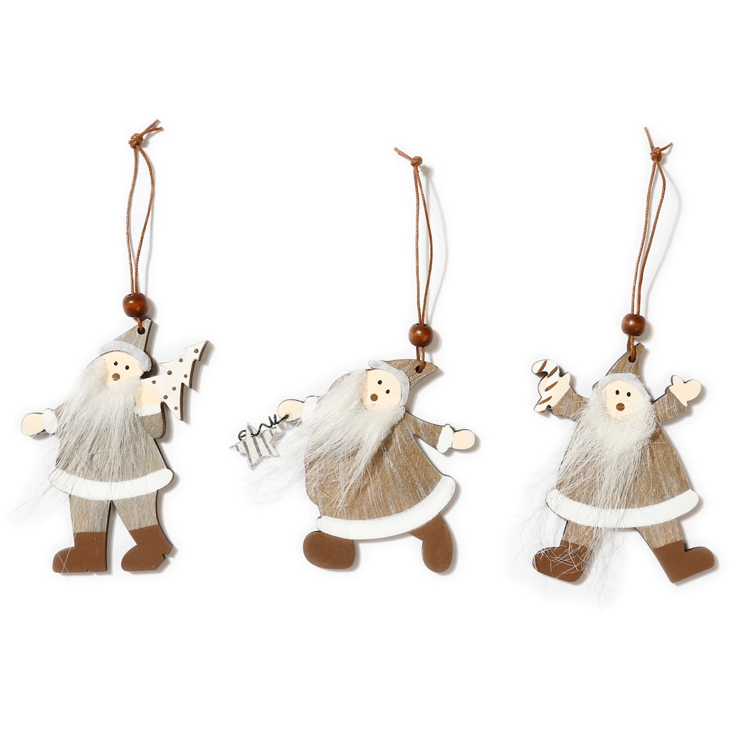 CHRISTMAS GOODS by Inge Baumbehang »Santa, Weihnachtsdeko, Christbaumschmuck«, (Set, 9 St.)