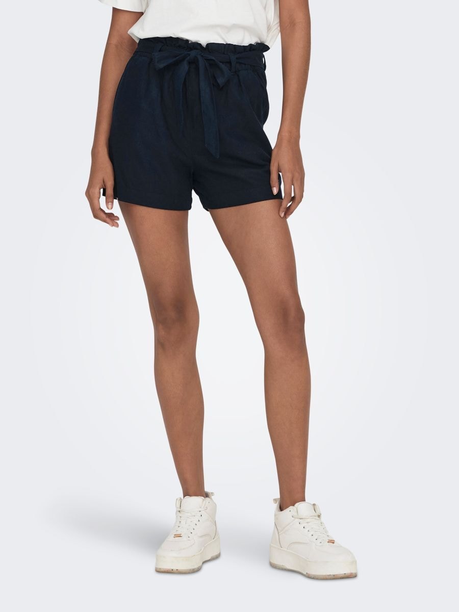 Shorts SAY MW LINEN SHORTS WVN NOOS, Gr. 38 (M) - N-Gr, Sky Captain N-Gr