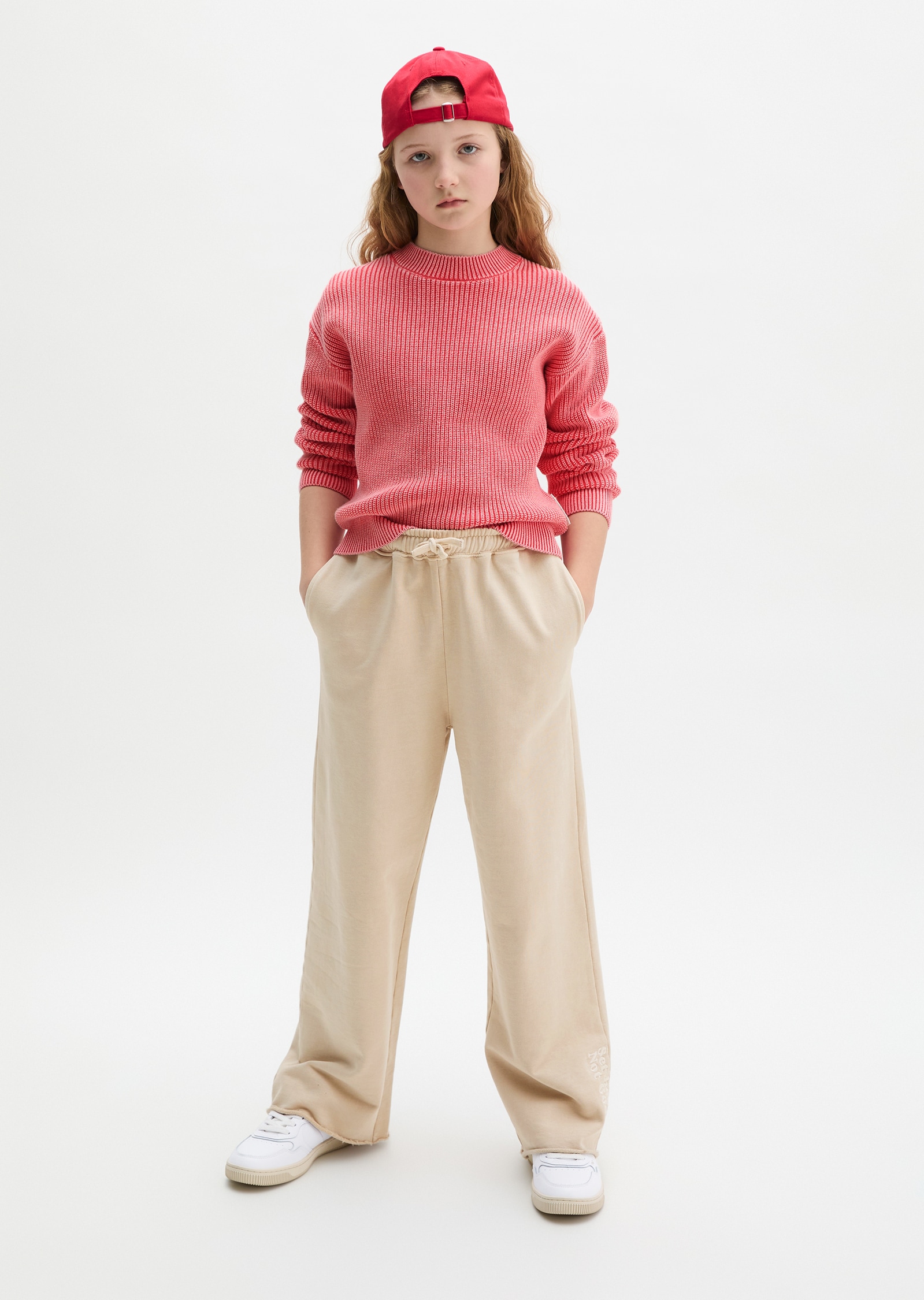 Marc O'Polo Junior Sweathose  weites, gerades Bein, für Mädchen, mit elastischem Bund