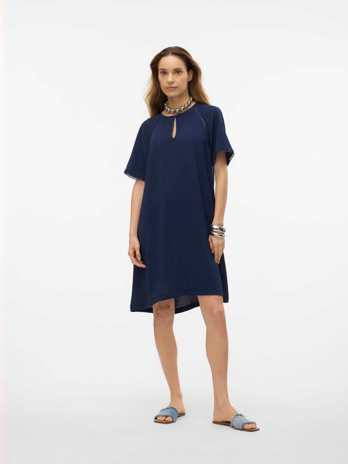 Vero Moda Minikleid »VMALVA GITTE SS SHORT DRESS WVN GA«, Sommerkleid