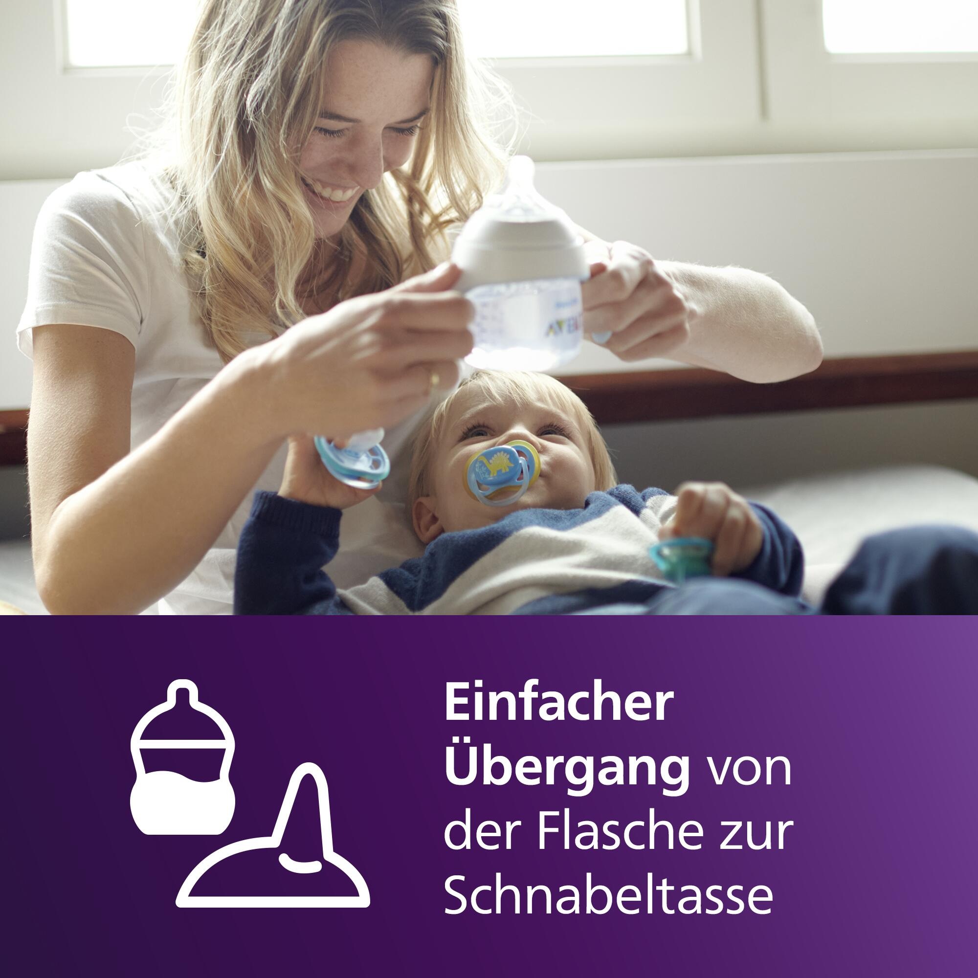 Philips AVENT Babyflasche »Natural Response Trinklernbecher« 150ml, extra schnelle Durchflussrate