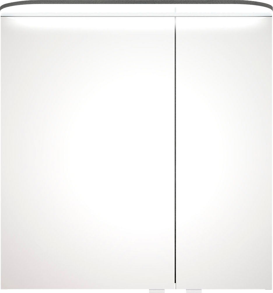 Saphir Badmöbel-Set »Balto Sprint 3-teilig, Mineralmarmor-Waschtisch mit LED-Spiegelschrank«, (4 St.), inkl. Türdämpfer, 100 cm breit, mit Midischrank, 3 Türen, 4 Schubladen