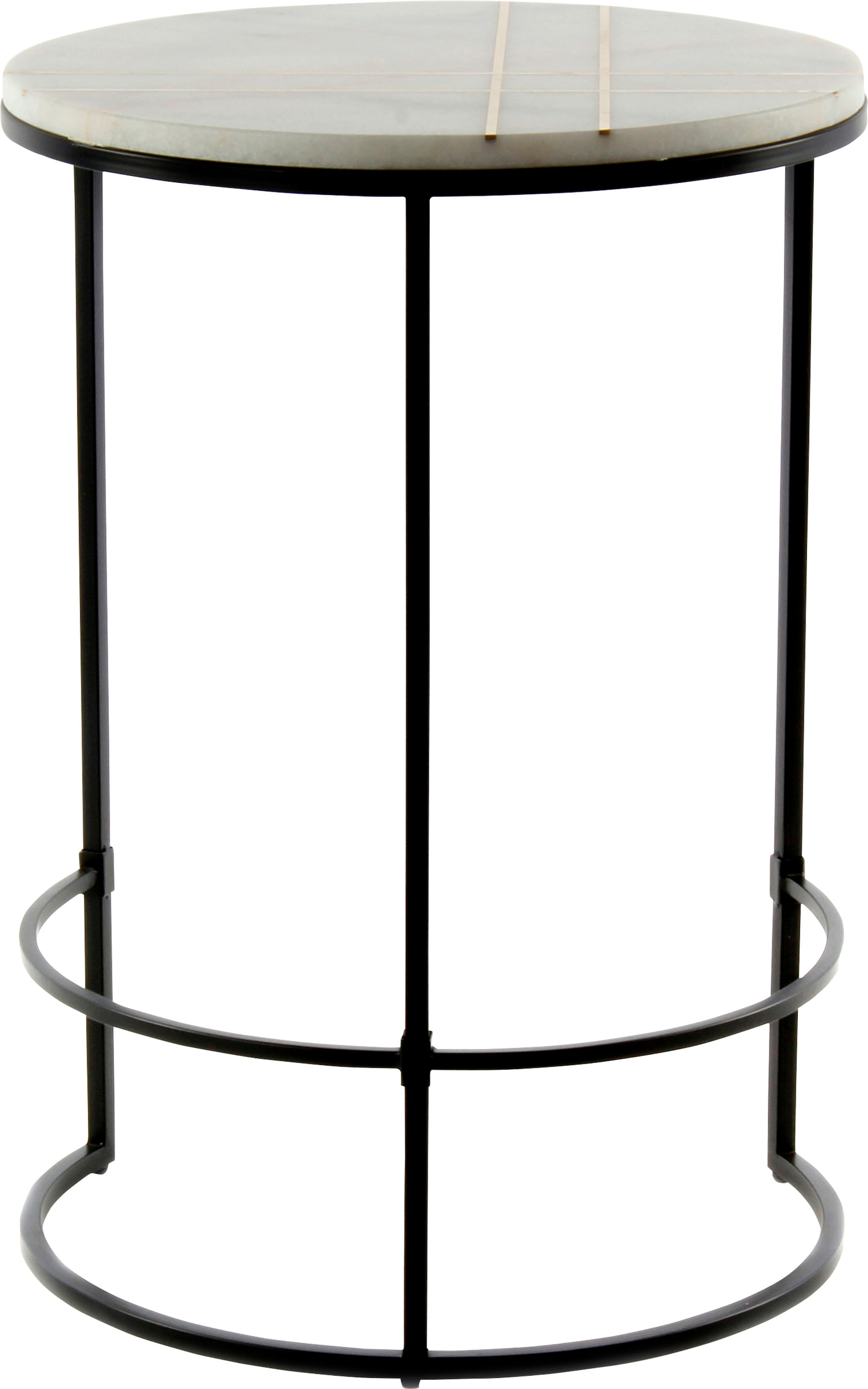 Kayoom Beistelltisch »Louis 225, Design-Tisch mit Stil, Marmor-Tischplatte«, (1 St.), Detailreiche Marmortischplatte, robustes Gestell, zeitlos