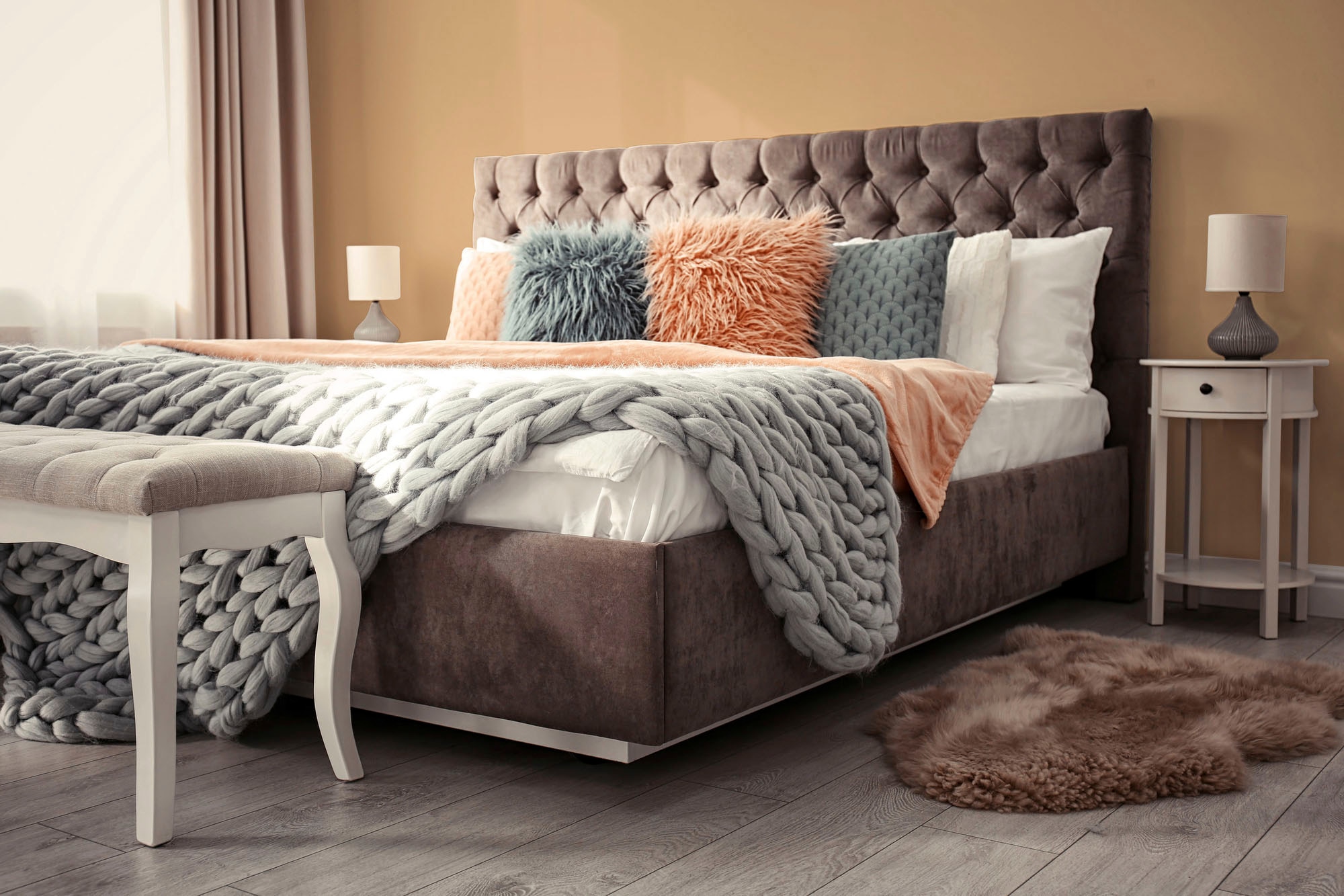 A.S. Création Wandfarbe »Premium Innenwandfarbe PURO Tuchmatt sandy beige« ideal für Wohnzimmer, Schlafzimmer, Flur und Küche, Farbwelt Beige