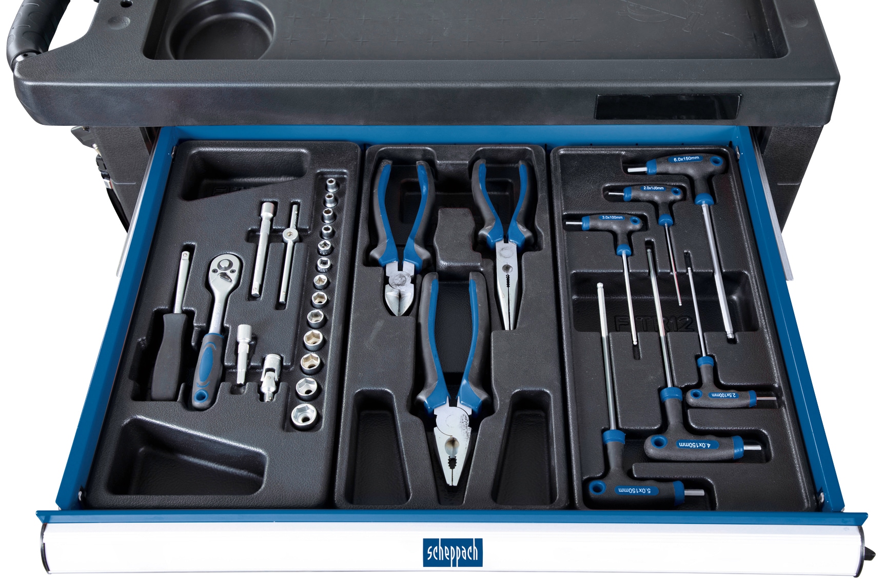 Scheppach Werkstattwagen »TW1000«, (236 tlg.), BxTxH: 46x77x97 cm