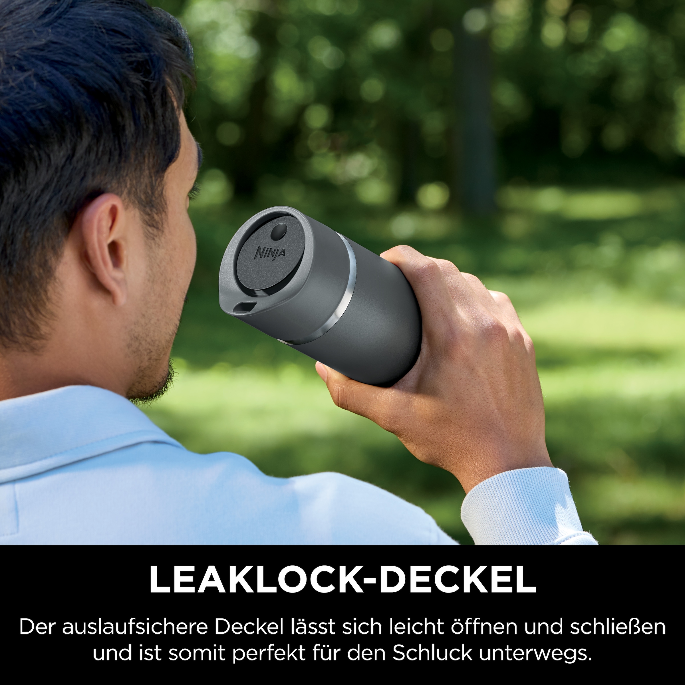 NINJA Isolierflasche »Ninja Sip Perfect Reisebecher - 300 ml DW1203EUU / 400 ml DW1603EUU«, Kontrollierte Wärme für den perfekten Schluck, jedes Mal