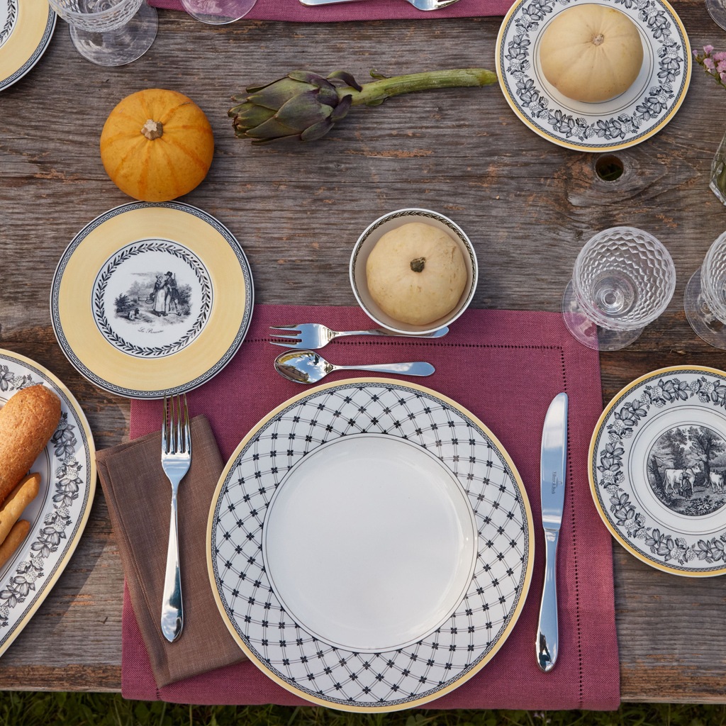 Villeroy & Boch Speiseteller »Speiseteller Audun Promenade ø 27,1 cm weiß-g günstig online kaufen