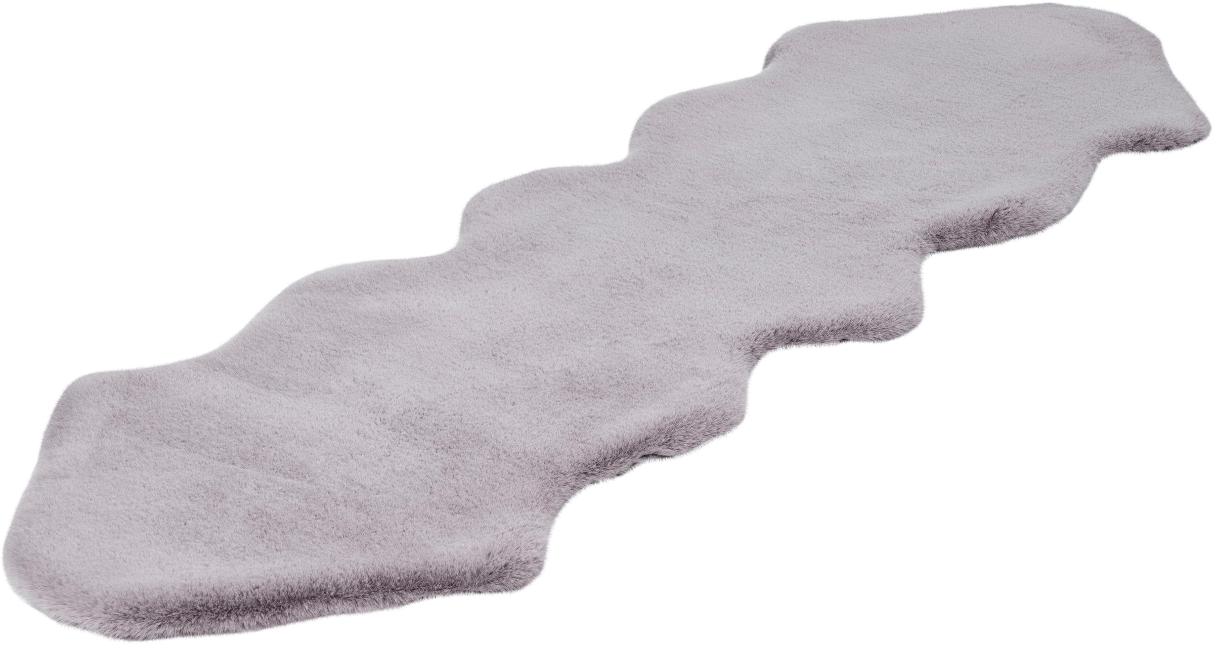 calo-deluxe Fellteppich »Vogesen 300«, fellförmig, 35 mm Höhe, Kunstfell, Hochflor, handtuft, Wohnzimmer, Schlafzimmer