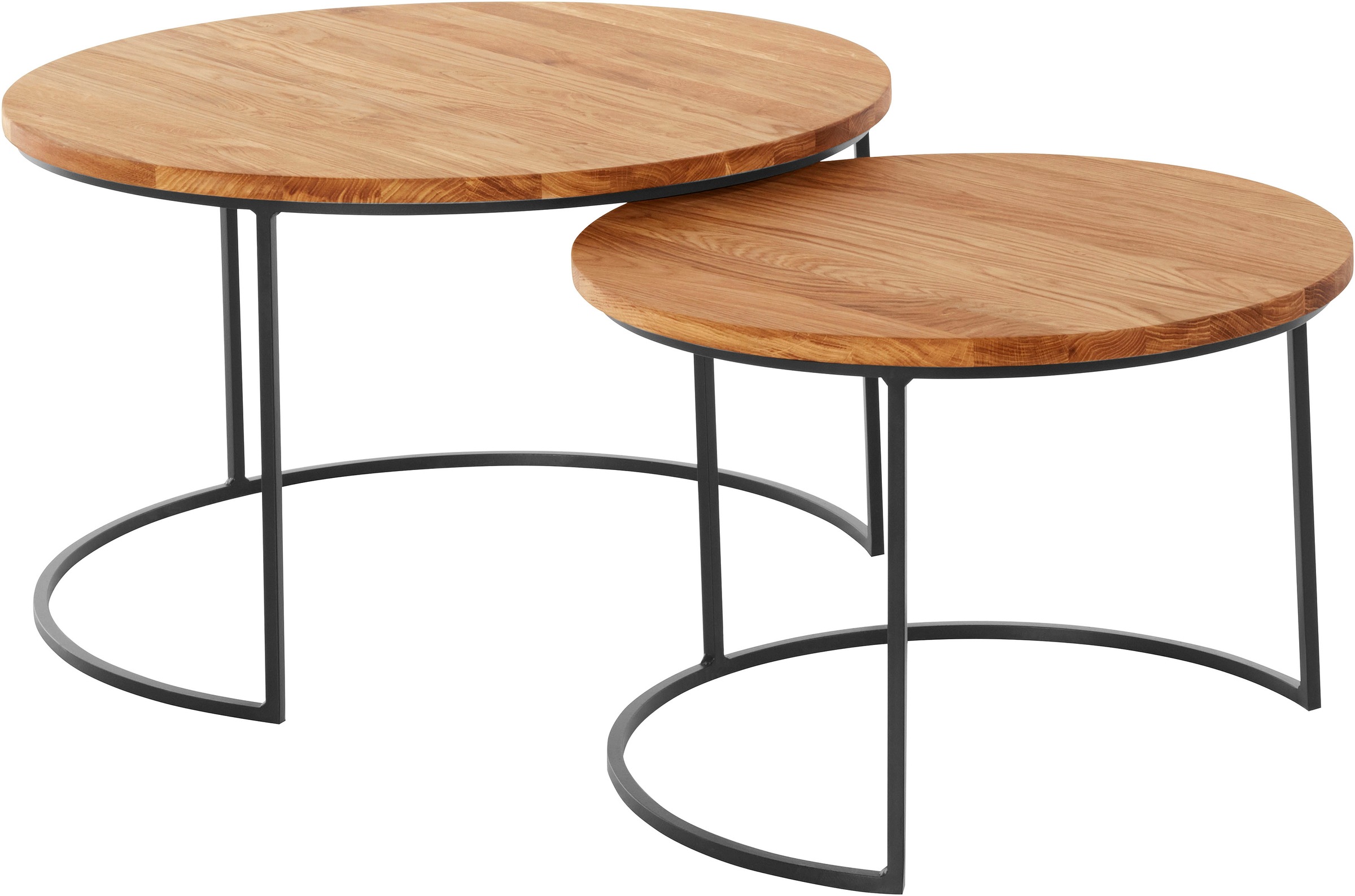 andas Couchtisch »Caprinus« Maße (B/T/H): 75/75/39 und 58/58/39 cm, aus Eic günstig online kaufen