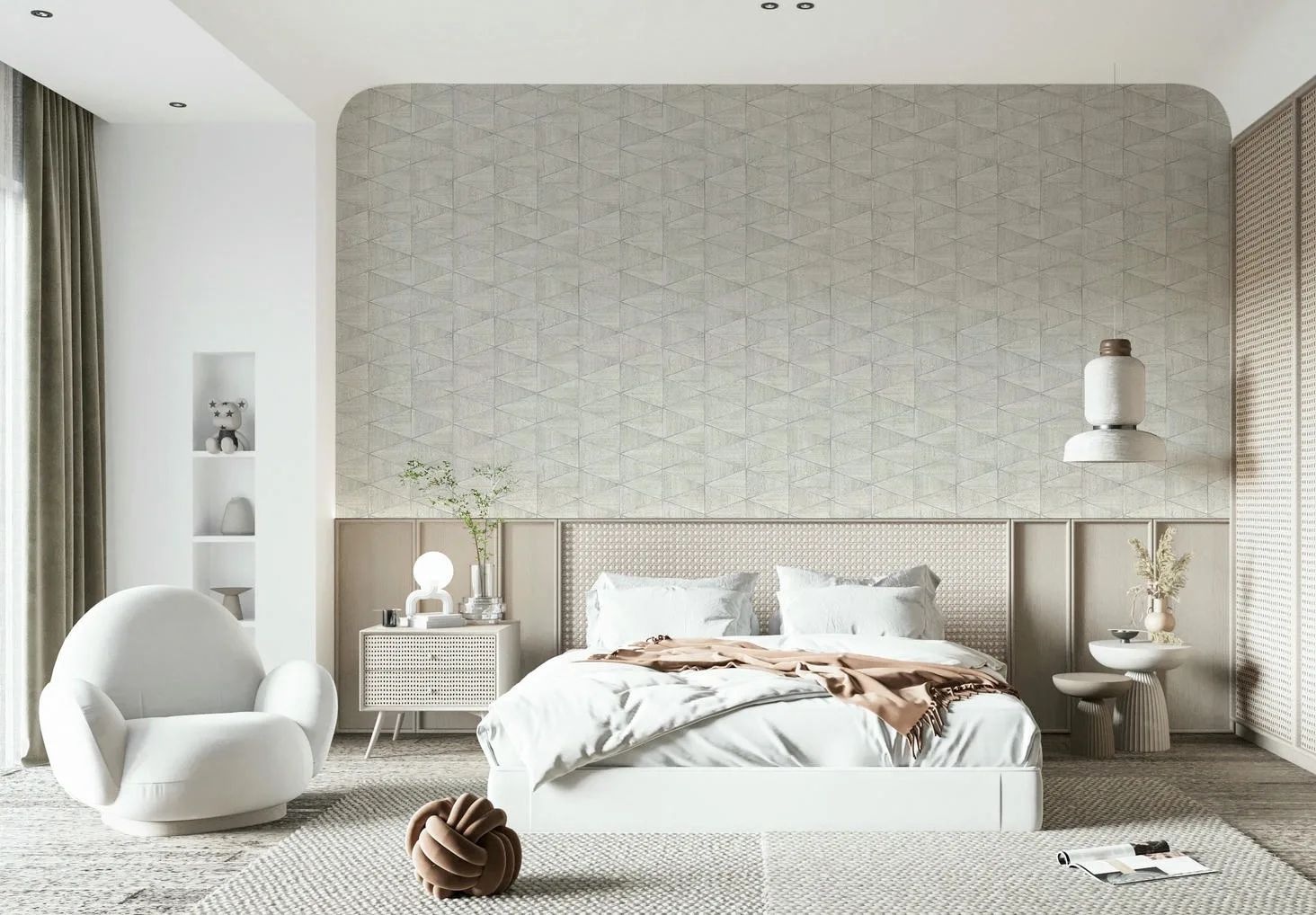 Marburg Vliestapete »Tapete Geo Vibe« geprägt moderne Vliestapete für Wohnzimmer Schlafzimmer Küche