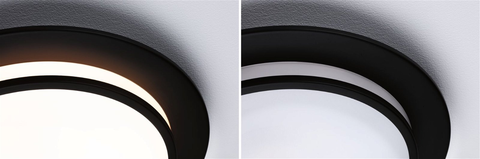 Paulmann LED Deckenleuchte »Egron 15W 360 mm Schwarz 230V 2700K Metall/Kunststoff«, 1 flammig, 3-step-dimmbar