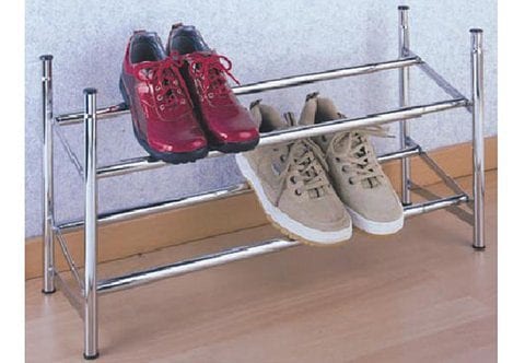 WENKO Schuhregal, ausziehbare Schuhablage für 10 Paar Schuhe, stapelbar