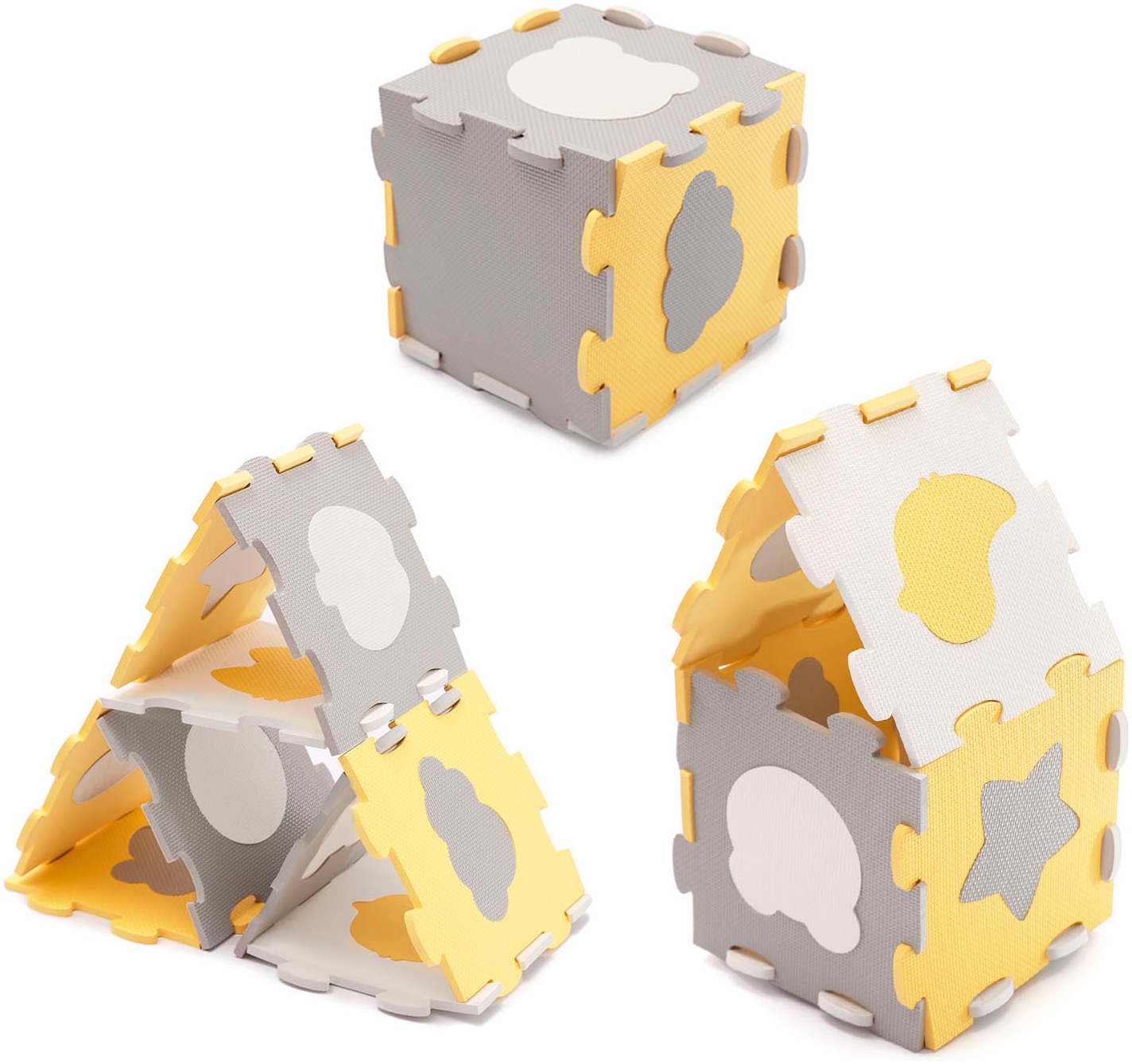 Kinderkraft Spielmatte »Schaumstoff-Puzzlematte LUNO SHAPES«