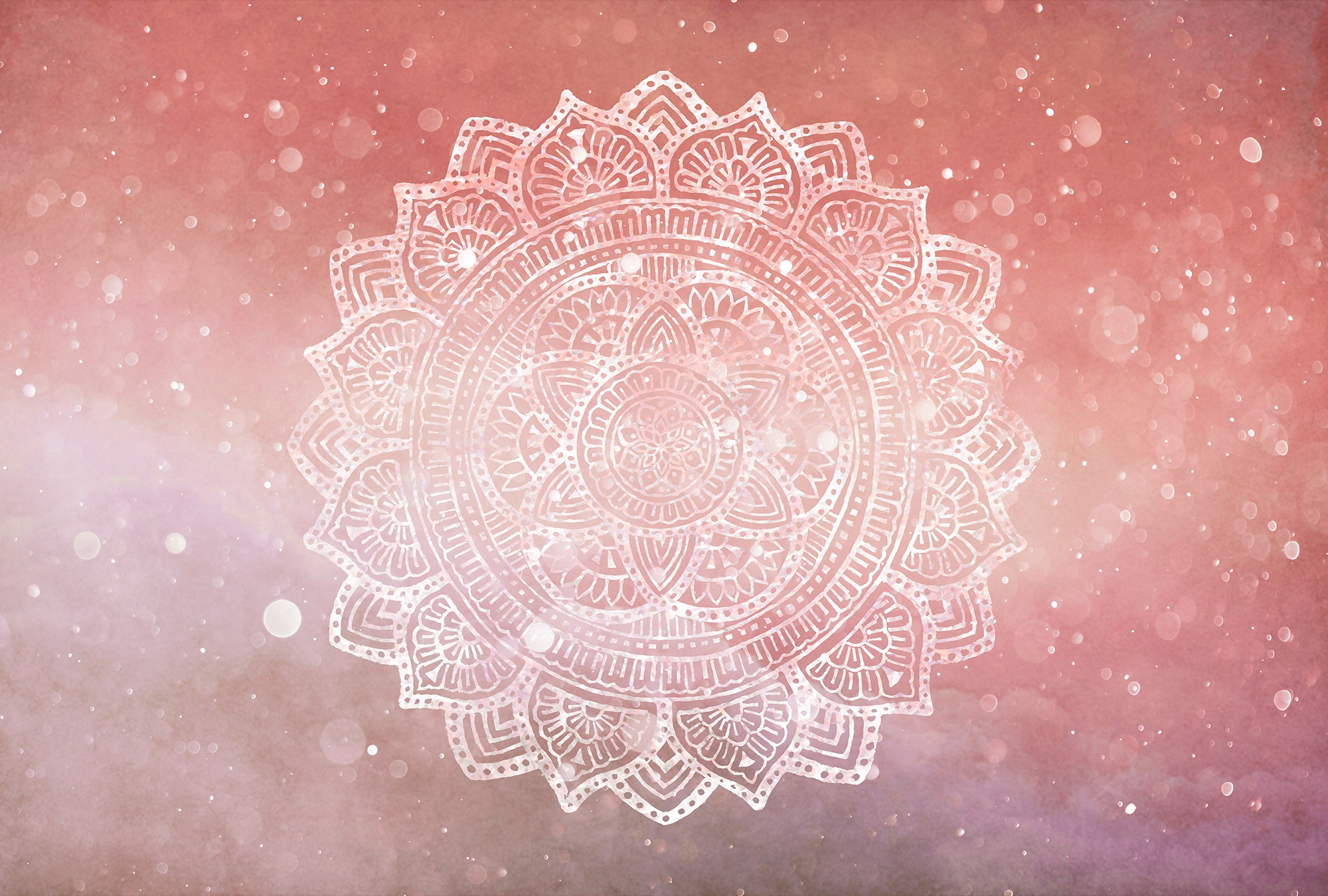 Architects Paper Fototapete »Atelier 47 Mandala Artwork 2« orientalisch glatt Vlies, Wand, Schräge, Decke