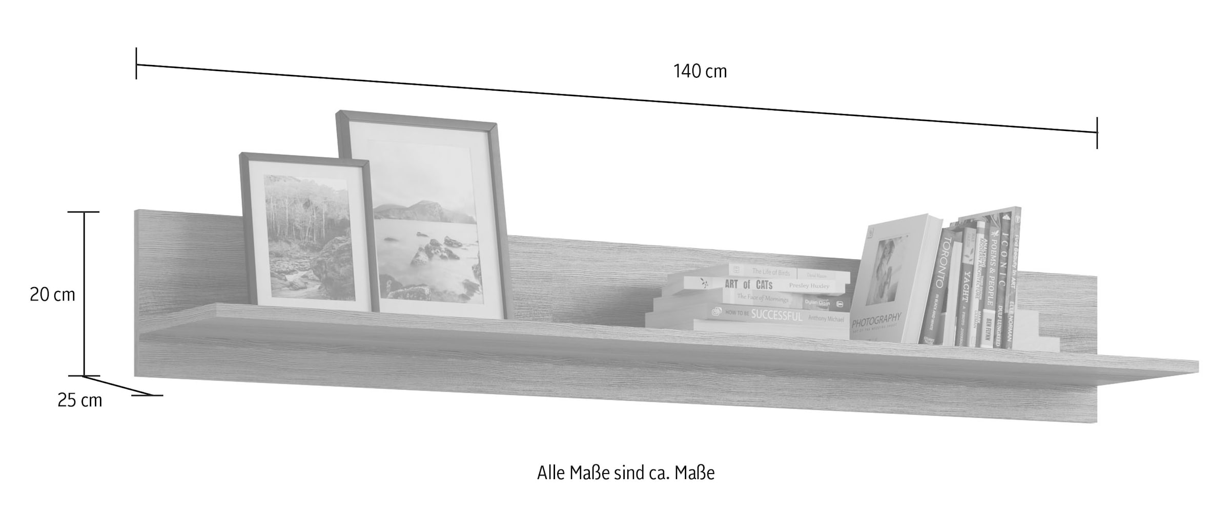 INOSIGN Wandboard »Siena«, Breite 140 cm